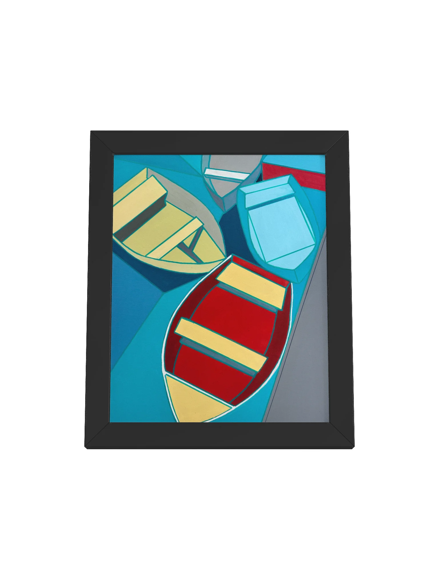 Print with Frame: Row Boats #1 product image (1)