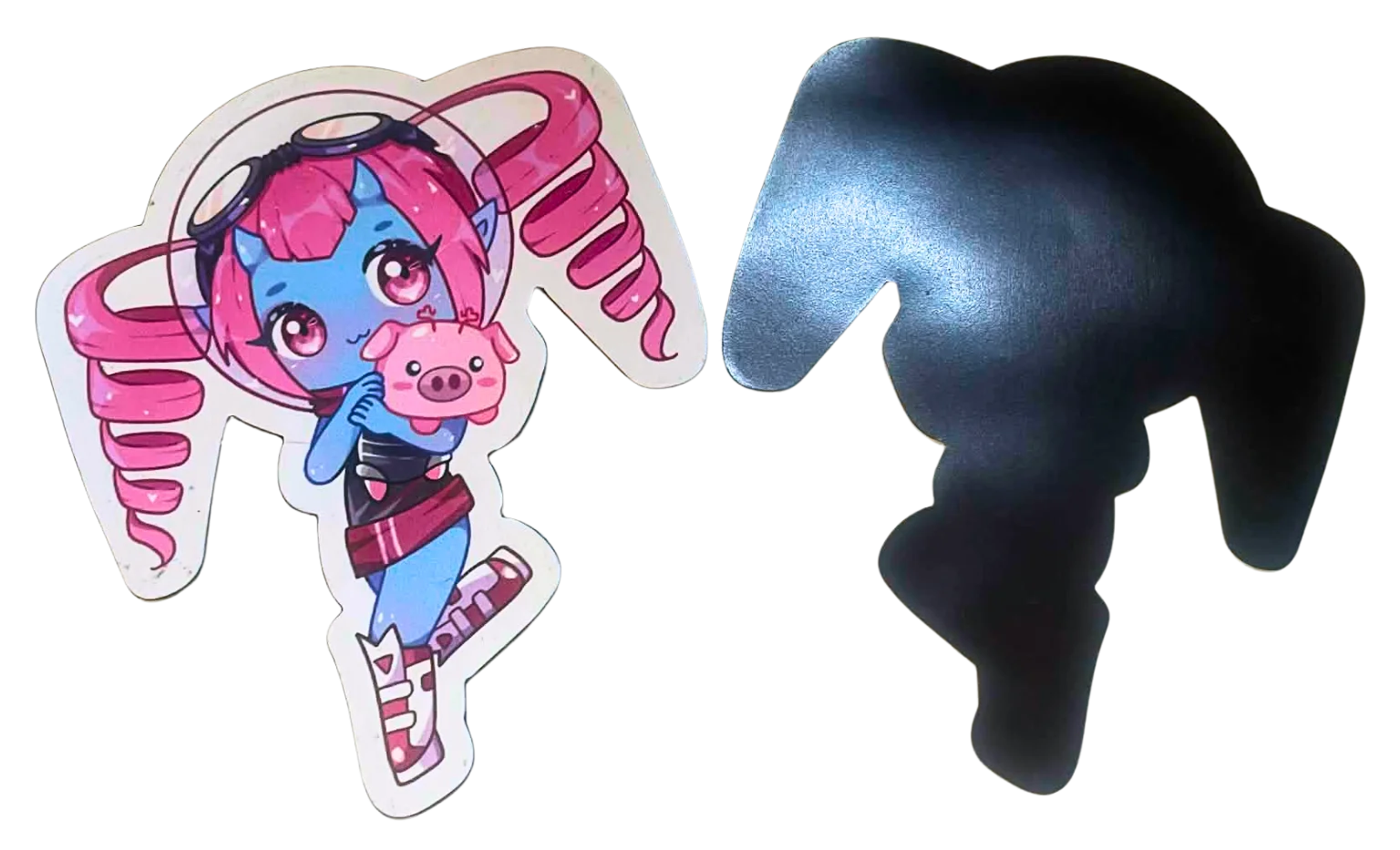🌌 Circuit Witch & PuuPuu The Space Pig Magnet 🌌 product image (1)