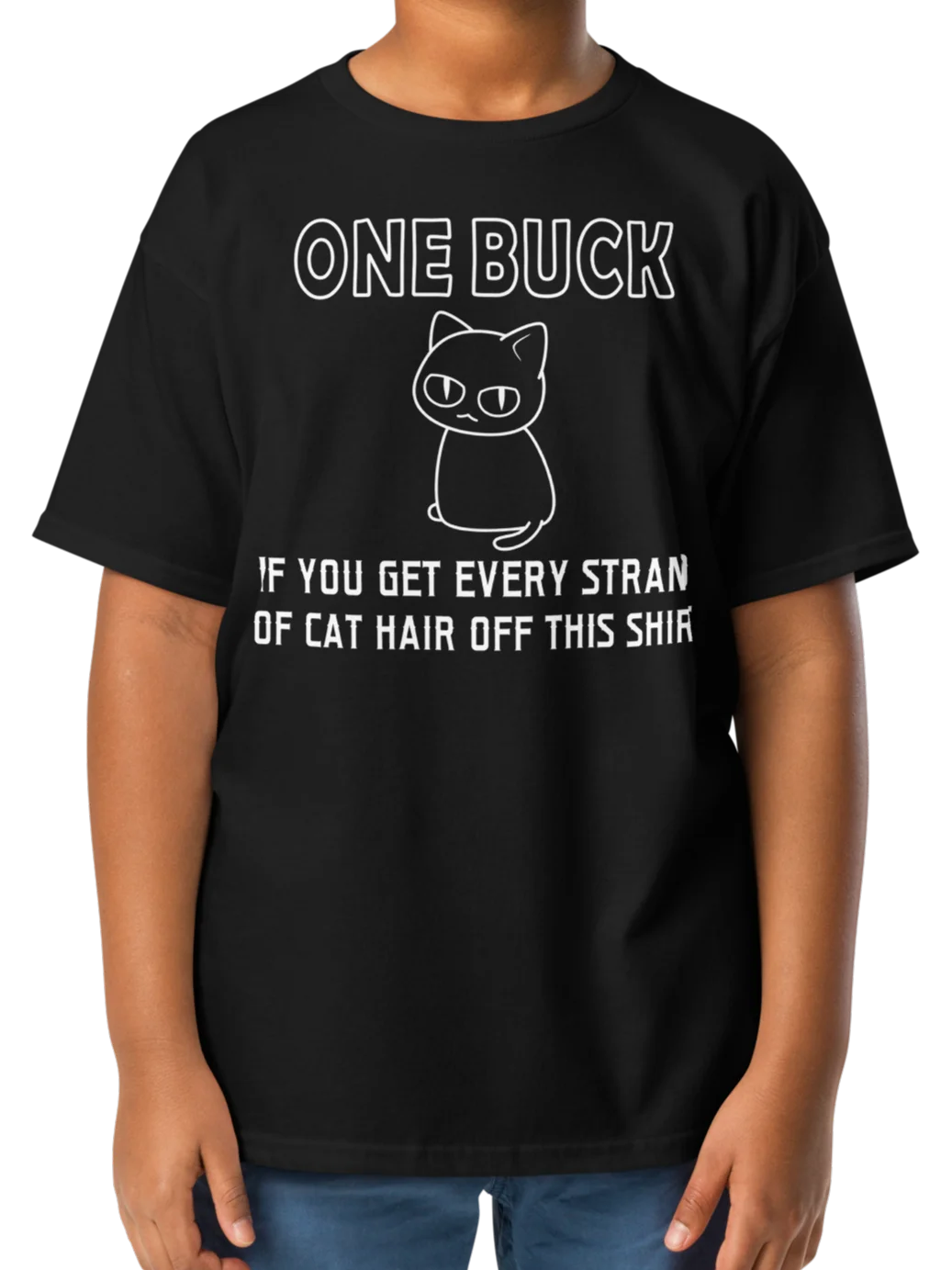 Cat Hair on Shirt - Unisex Youth Heavyweight T-shirt product image (6)