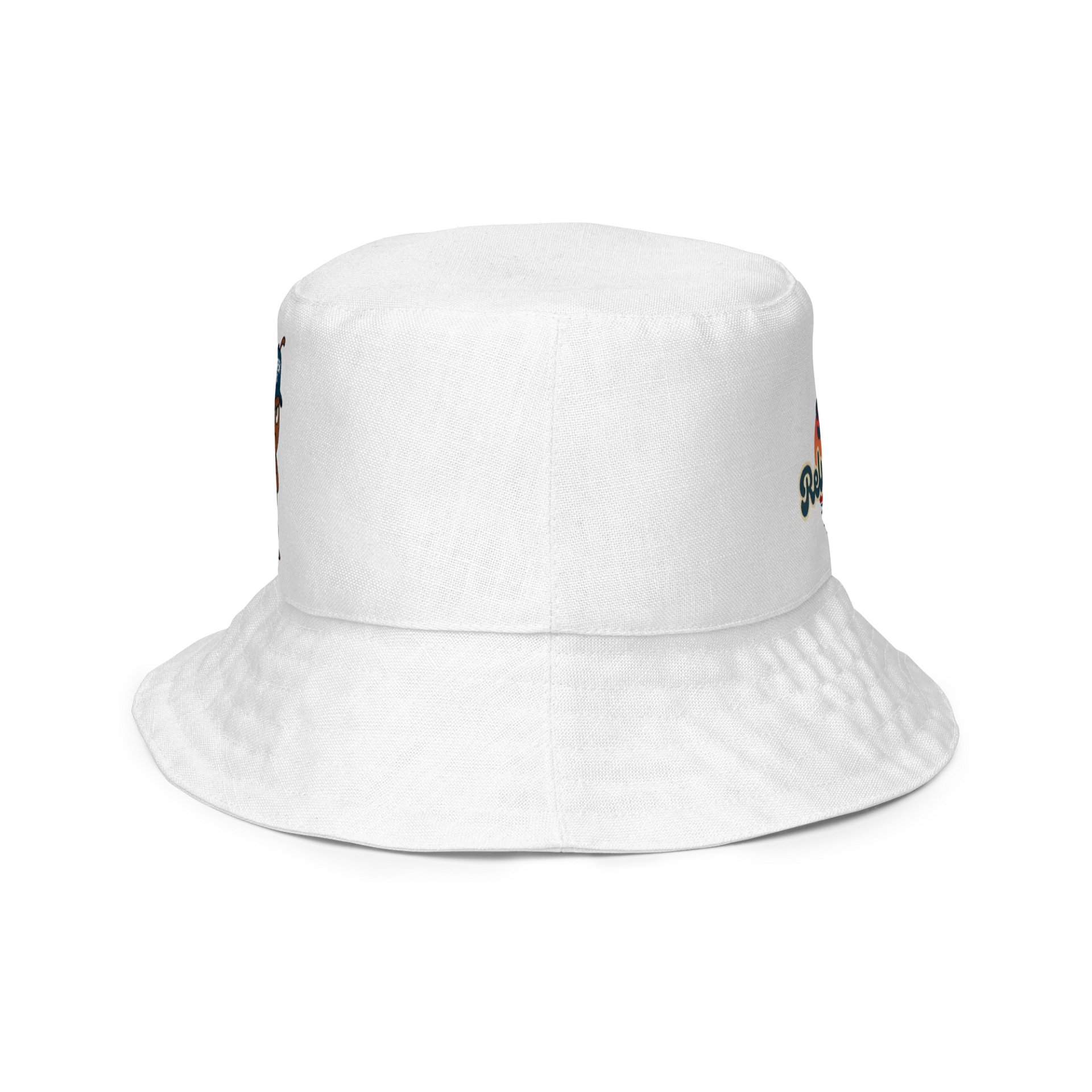 Reversible Screw U Bucket Hat by The ReluctAntz - White product image (6)