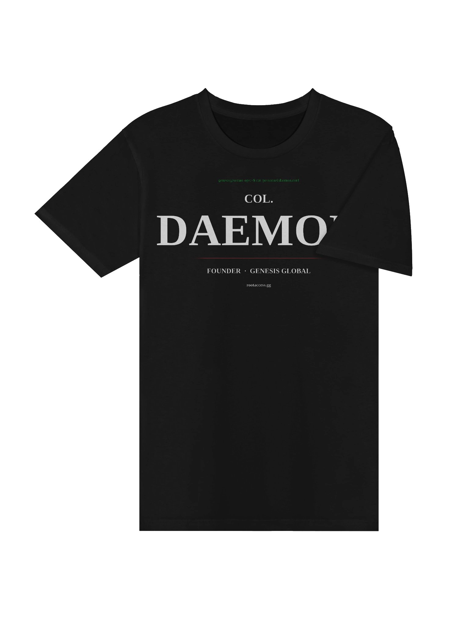 COL. DAEMON — Founder Tee (Black) product image (4)