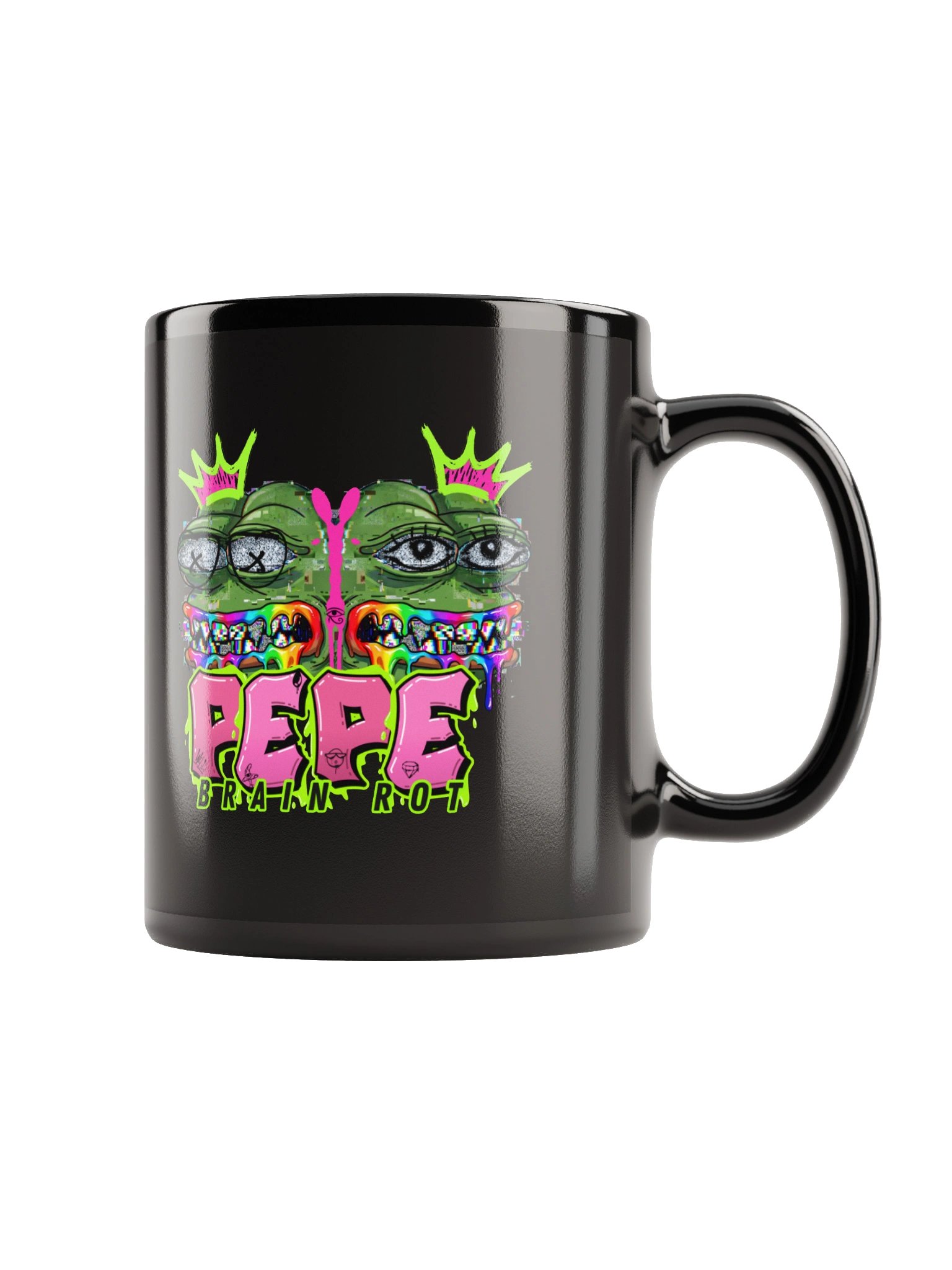 Pepe Brain Rot Crown Mug product image (5)