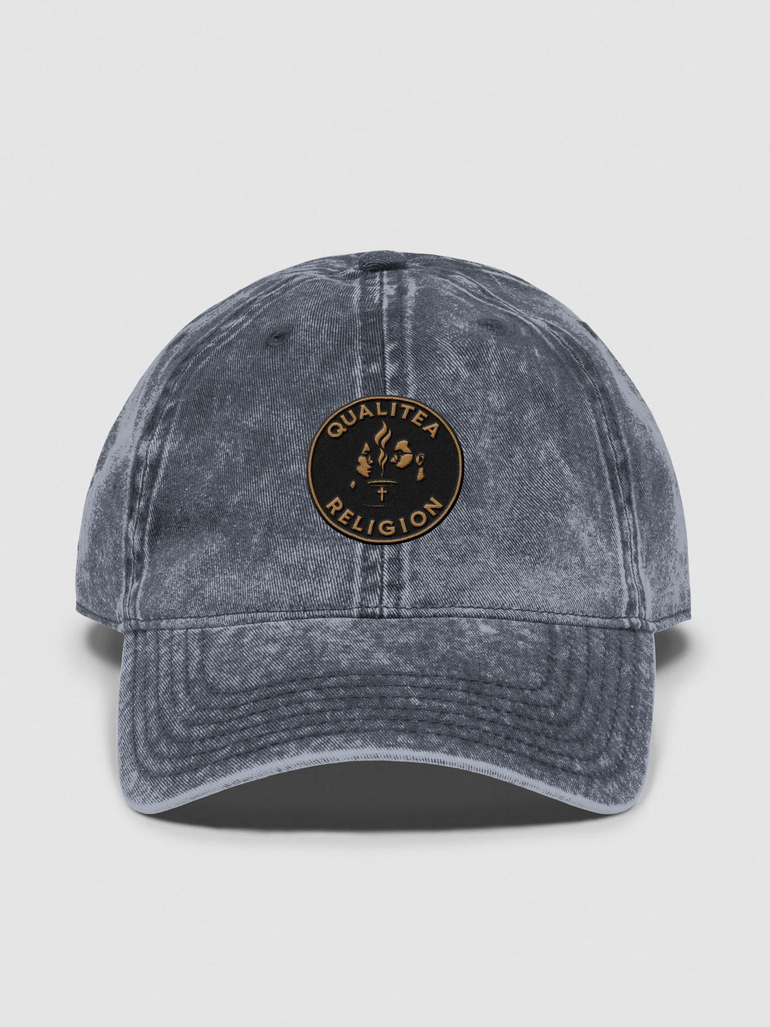 QualiTEA Religion Collection — Washed Denim Dad Hat product image (4)