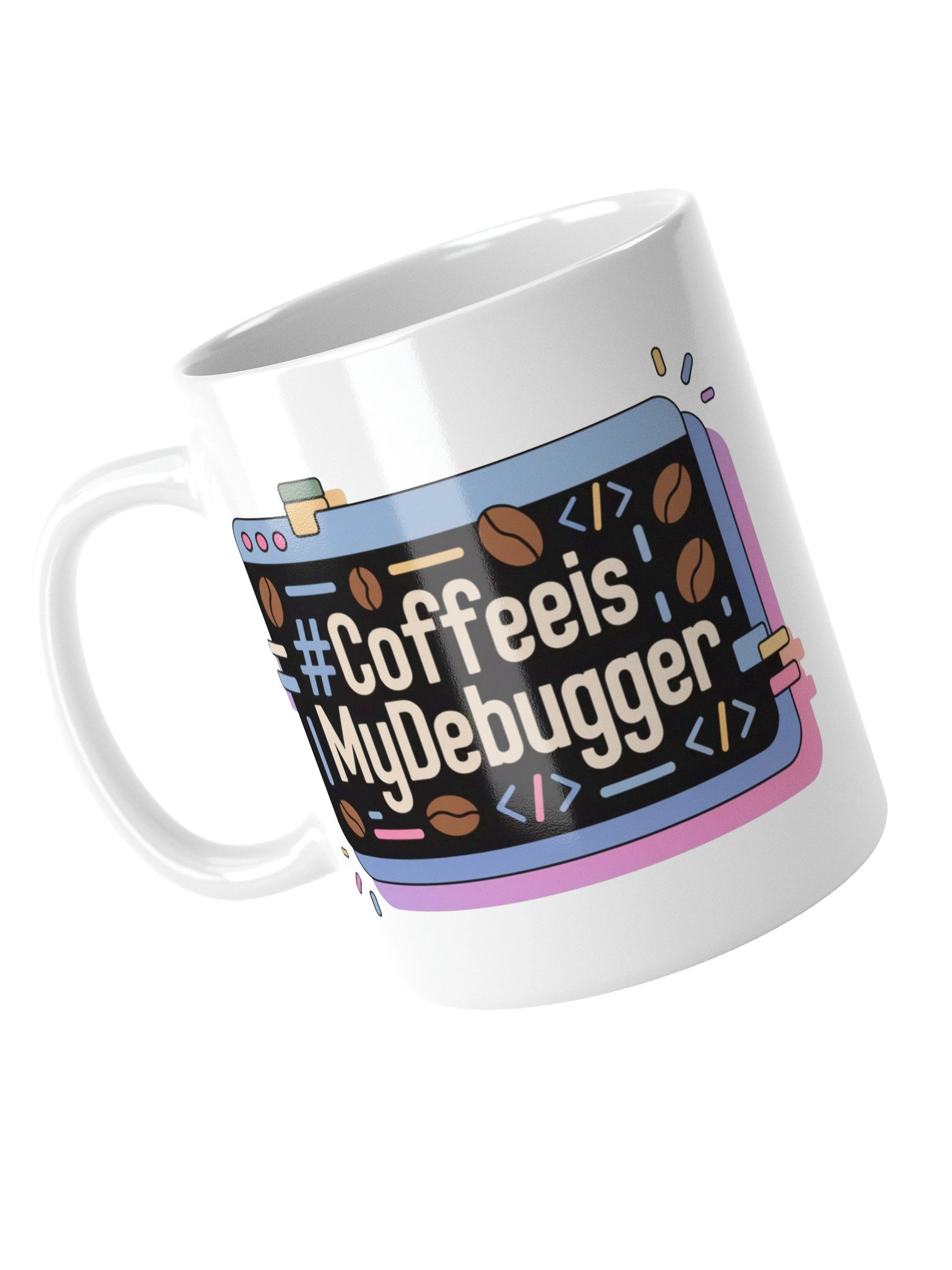 Coffee Is My Debugger Funny Programmer Mug product image (14)