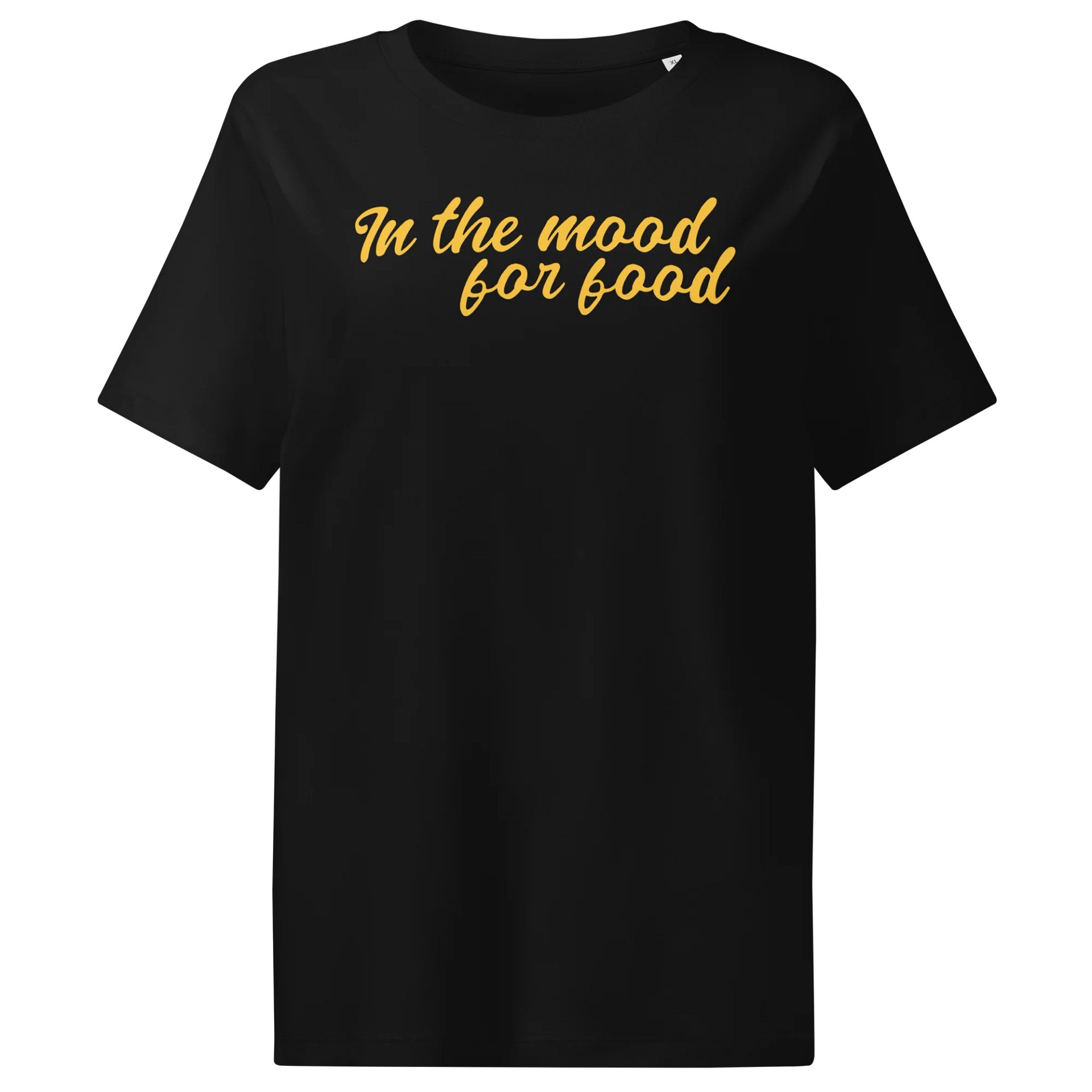 In The Mood For Food – Organic Women’s Tee – Mustard product image (1)