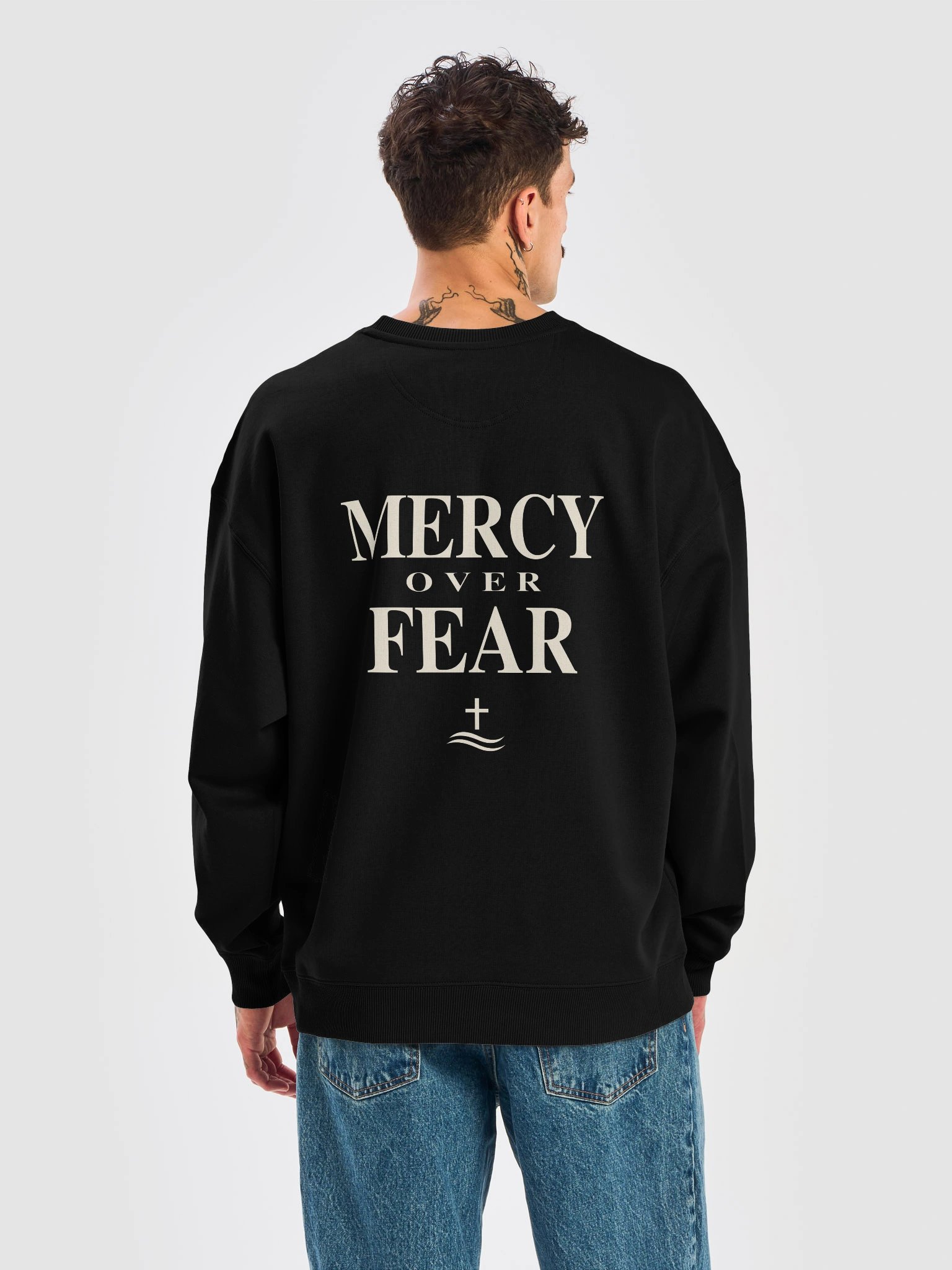 Mercy Over Fear — Unisex Crewneck Sweatshirt product image (18)