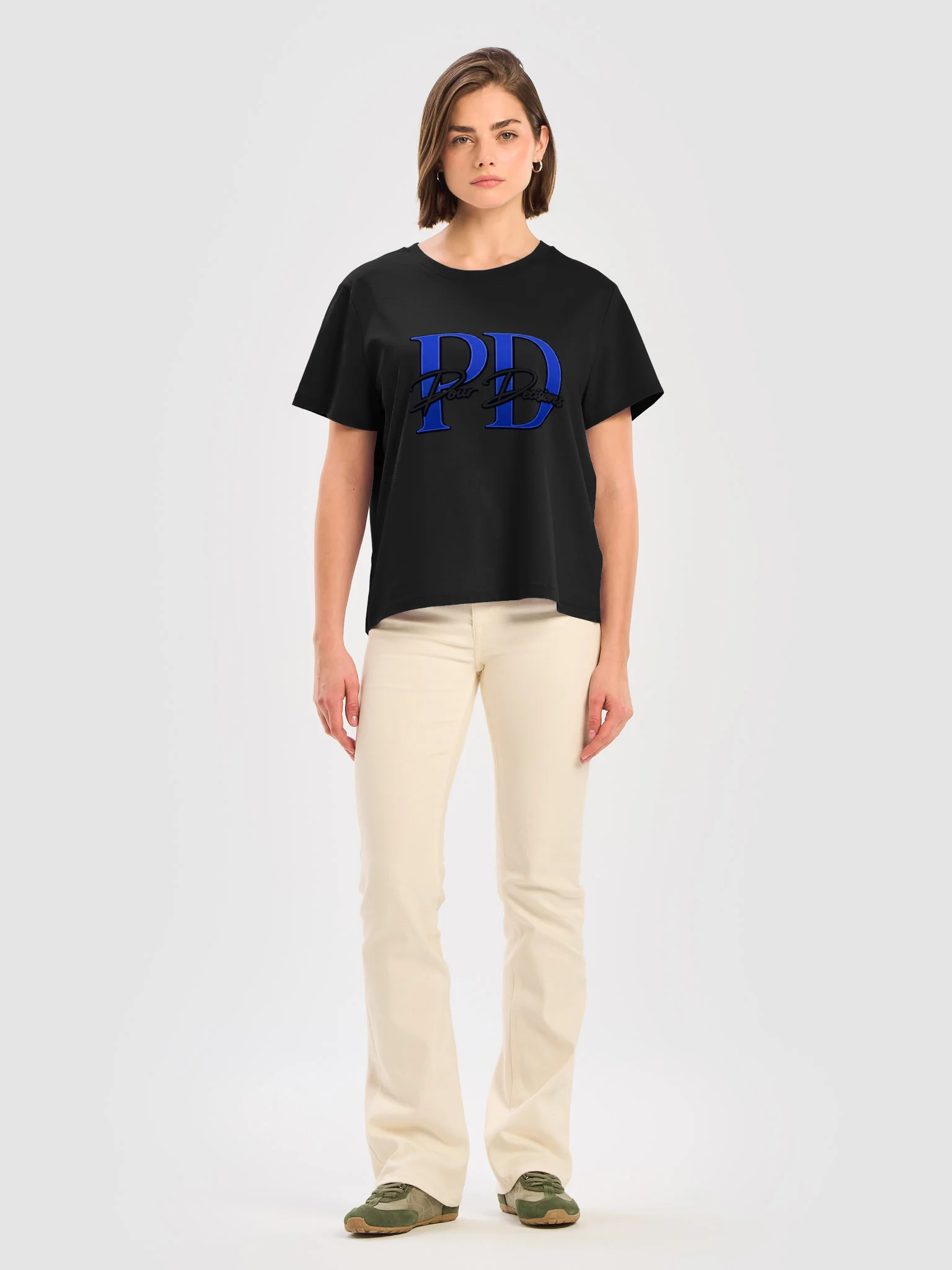 PD Blue Monogram Women’s T-Shirt product image (31)