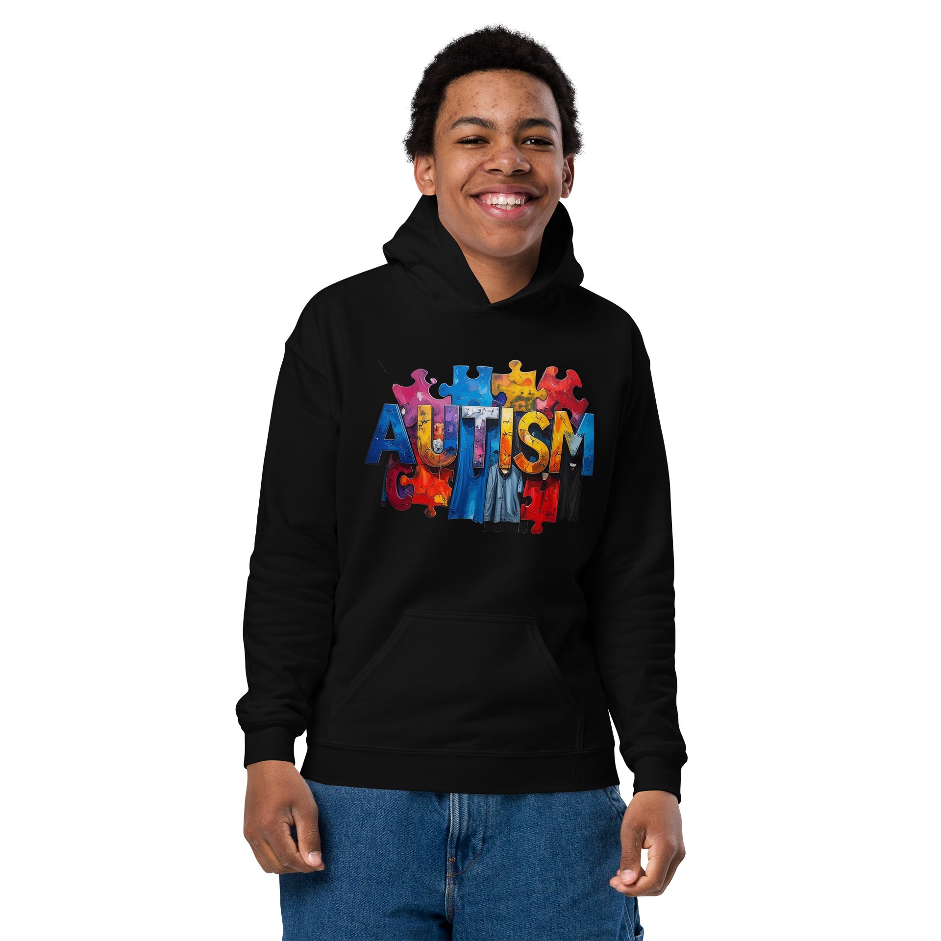 Autism youth hoodie product image (7)