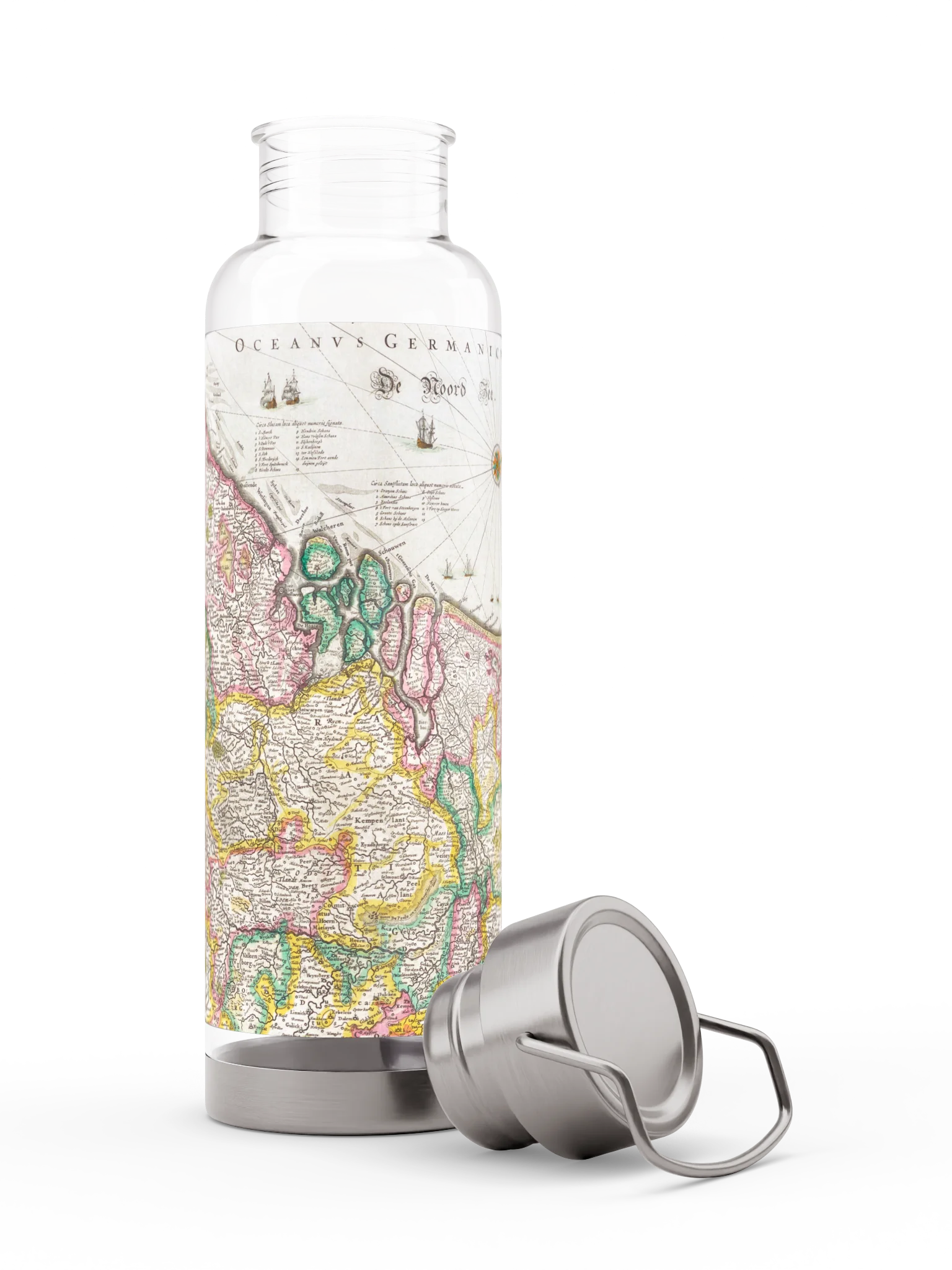 Historic Coastal Map Thor Sports Bottle product image (9)