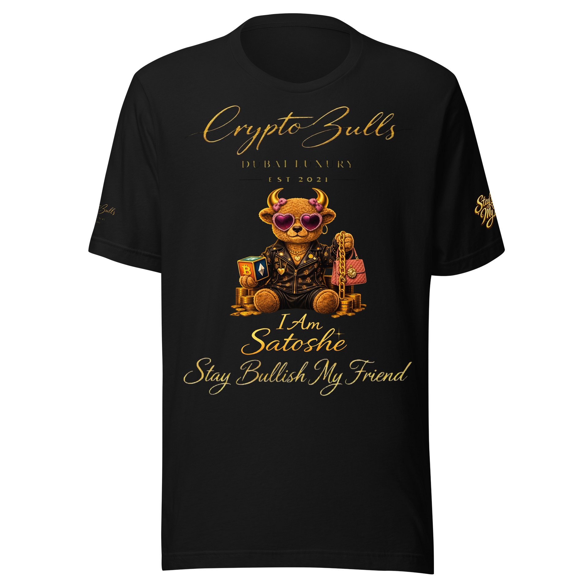 I Am Satoshe Teddy Bull Tshirt - Bullish Collection product image (2)