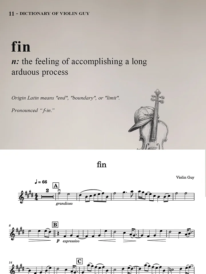fin - Sheet Music product image (1)