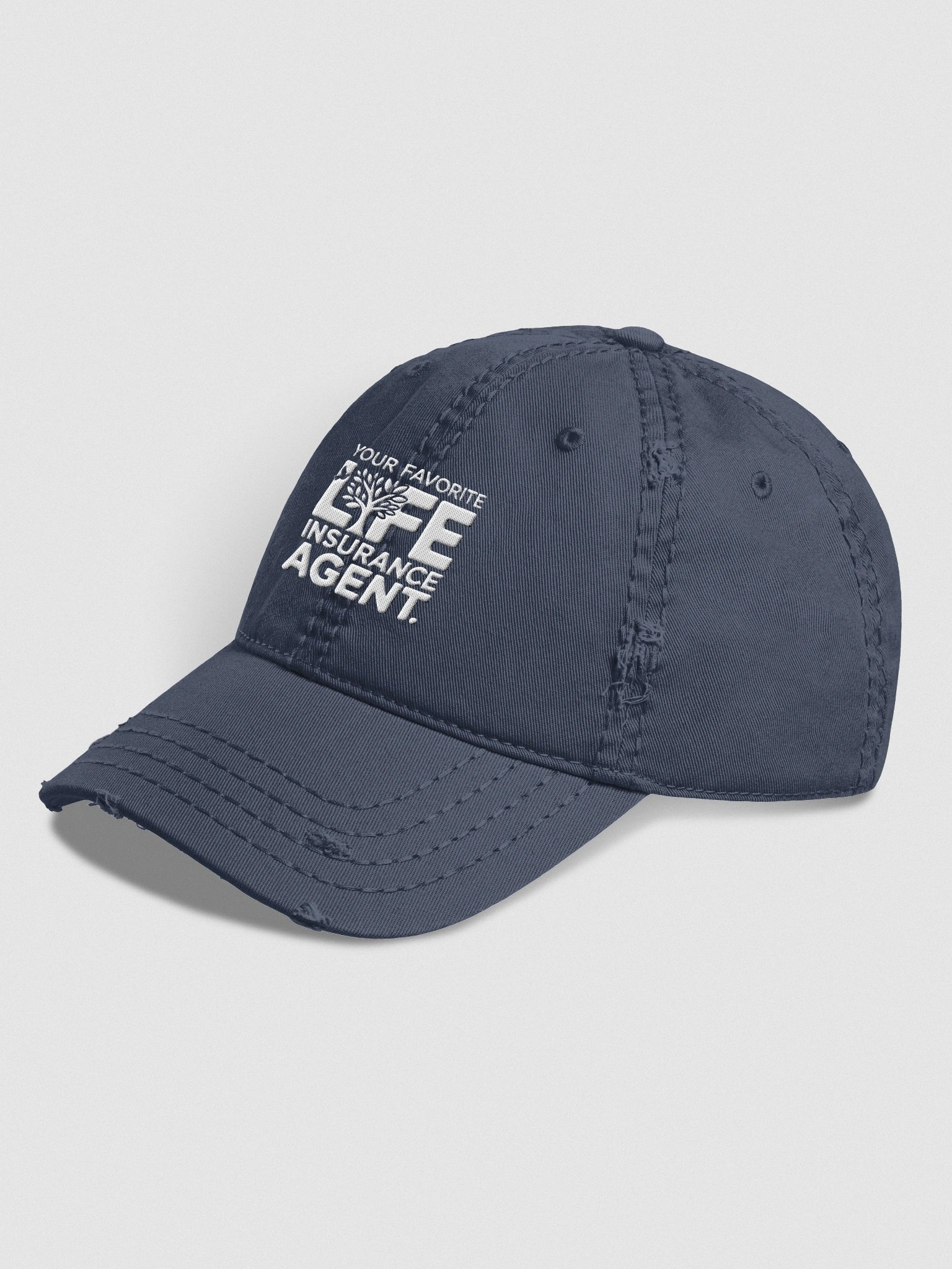 Your Favorite Life Insurance Agent Distressed Dad Hat product image (2)