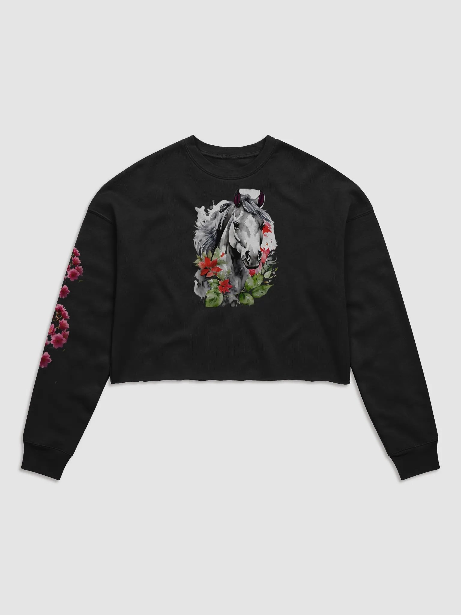 Petals in Pink Crop Sweatshirt product image (1)