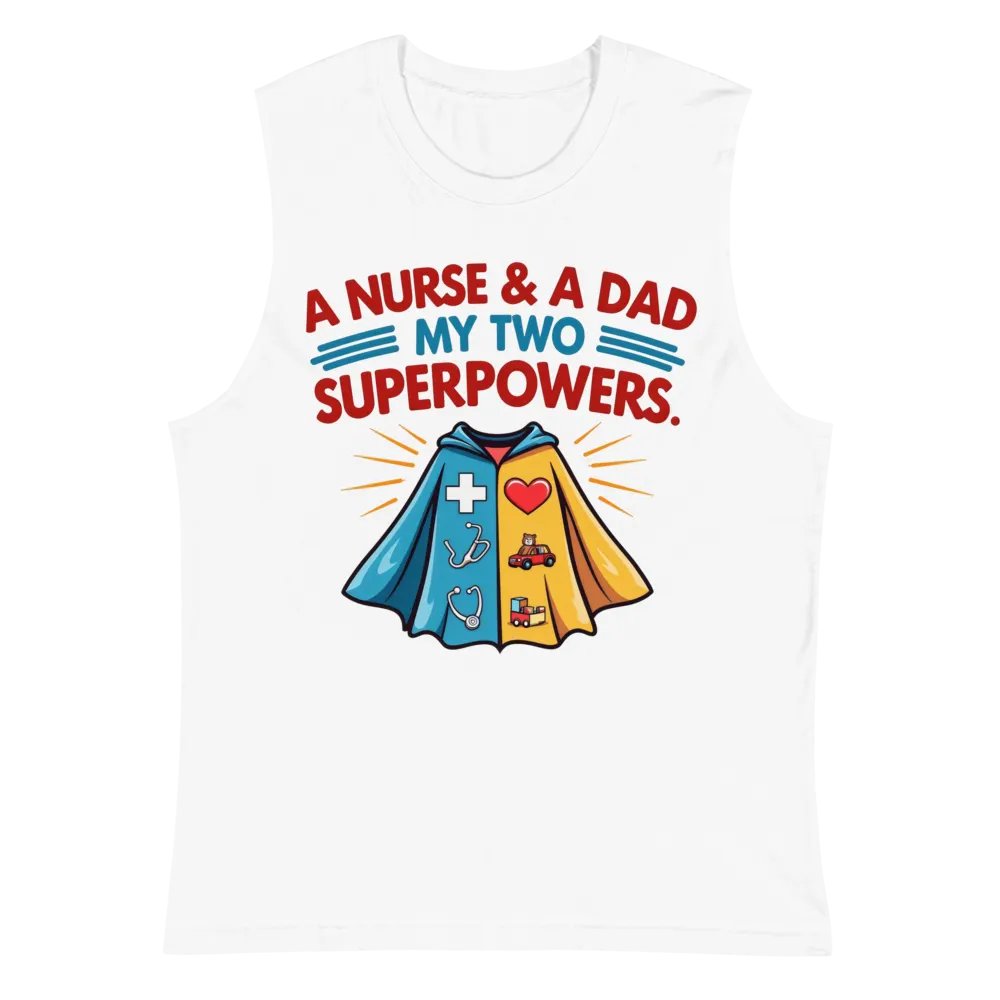 Superhero Nurse & Dad Muscle Tank product image (6)