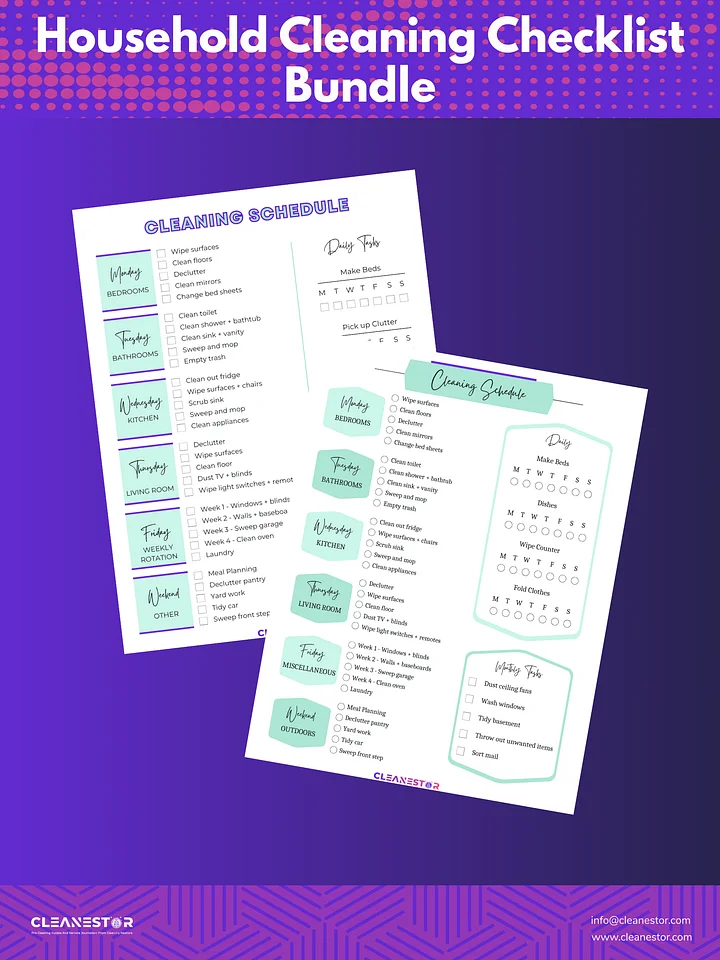 Household Cleaning Checklist Bundle product image (1)