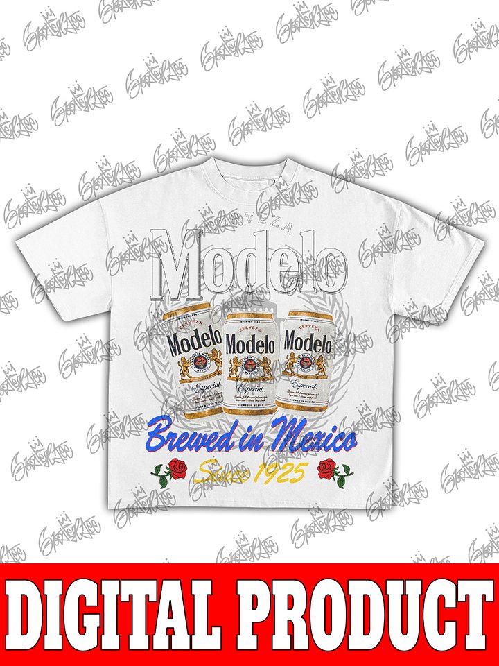 Modelo Especial Cerveza Ornate Gothic "Brewed In Mexico Since 1925" Vintage Bootleg Graphic product image (2)
