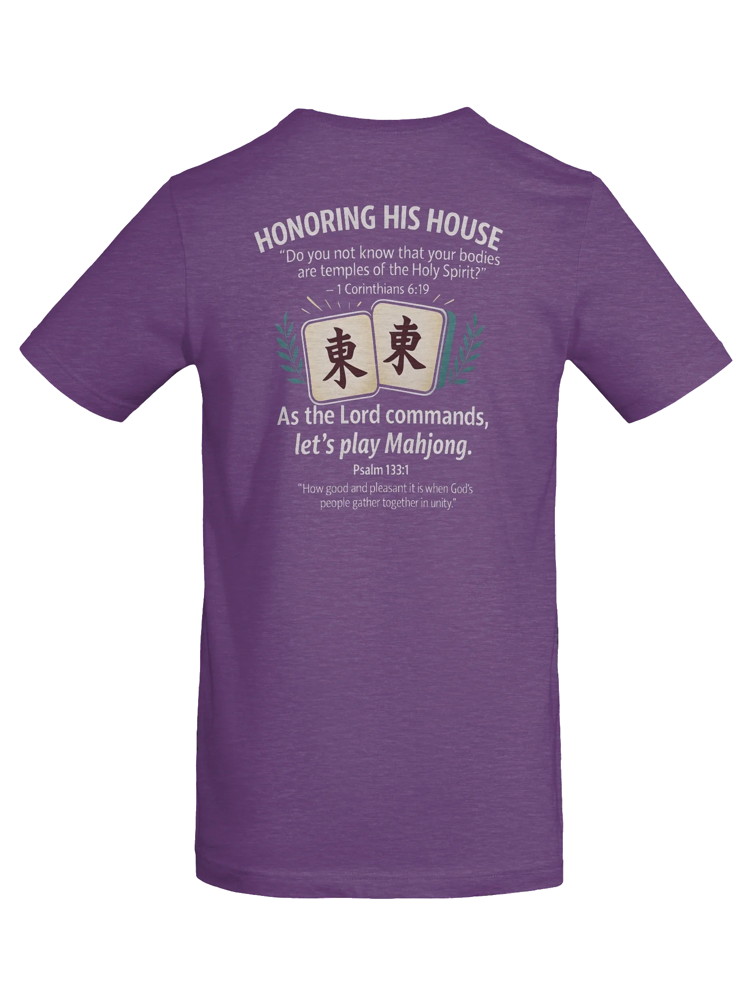 His House Unisex "Let's Play Mahjong" T-Shirt by His House