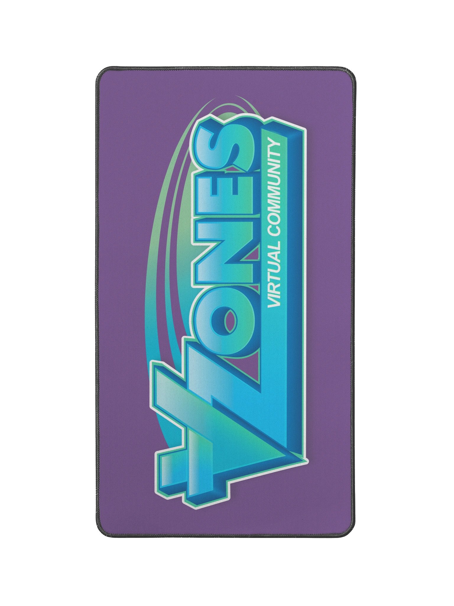 VZones Logo Desk Mat 12" x 22" - Purple product image (1)