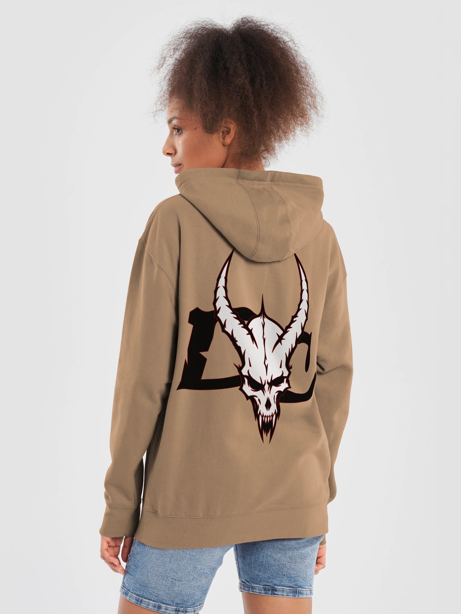 Diabolic Horned Skull Hoodie product image (38)