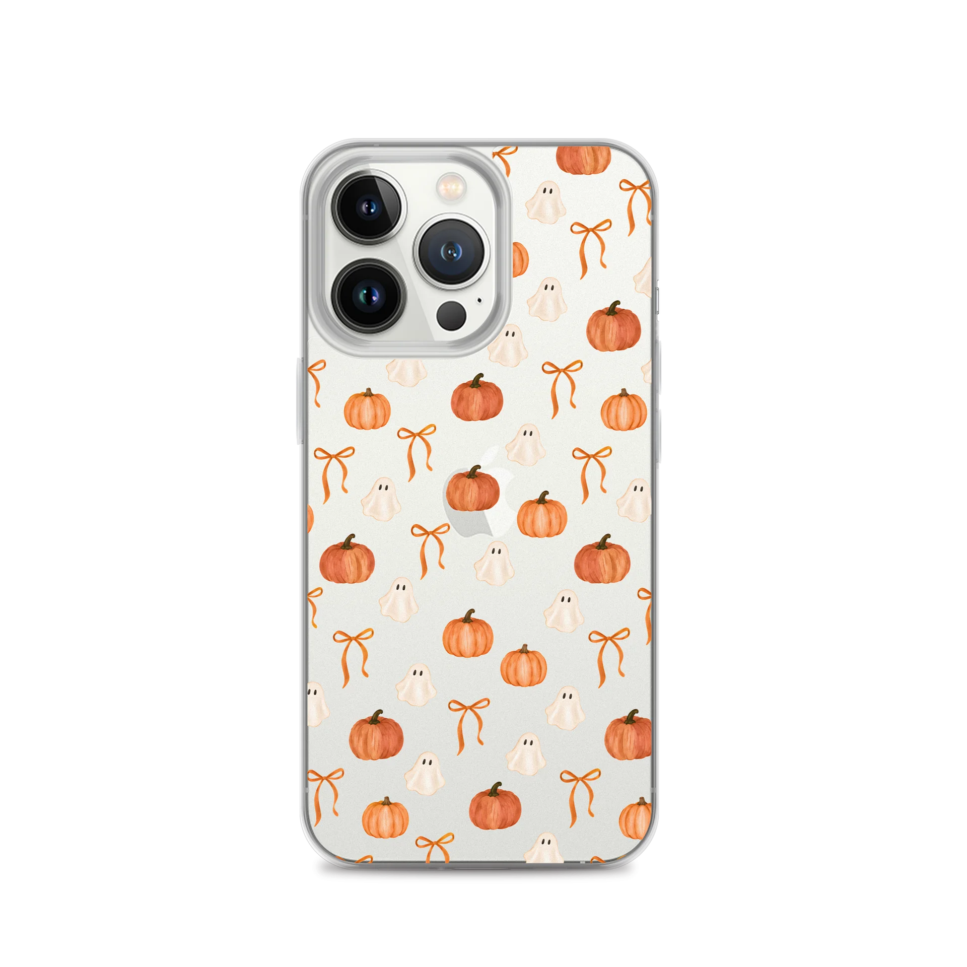 Ghosts Pumpkins and Bows Clear iPhone product image (2)