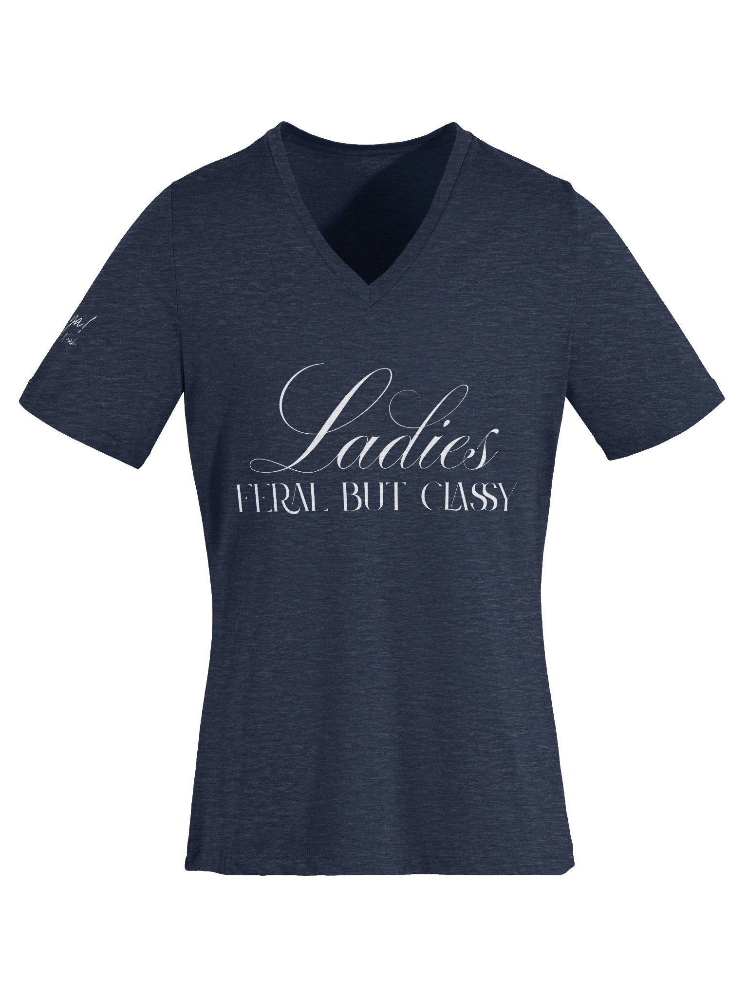 Ladies - Feral But Classy (v-neck) product image (29)