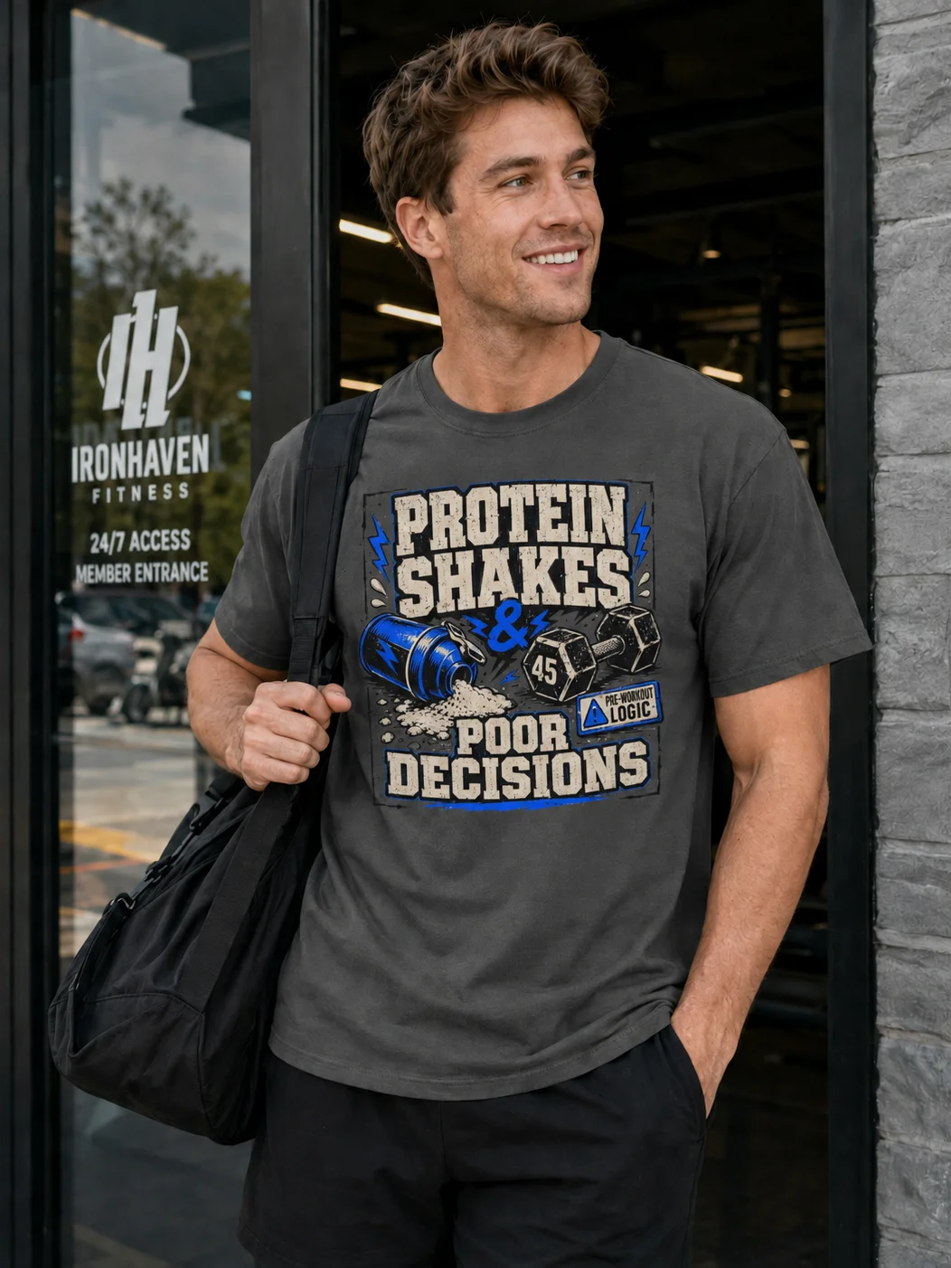 Protein Shakes & Poor Decisions Tee product image (1)