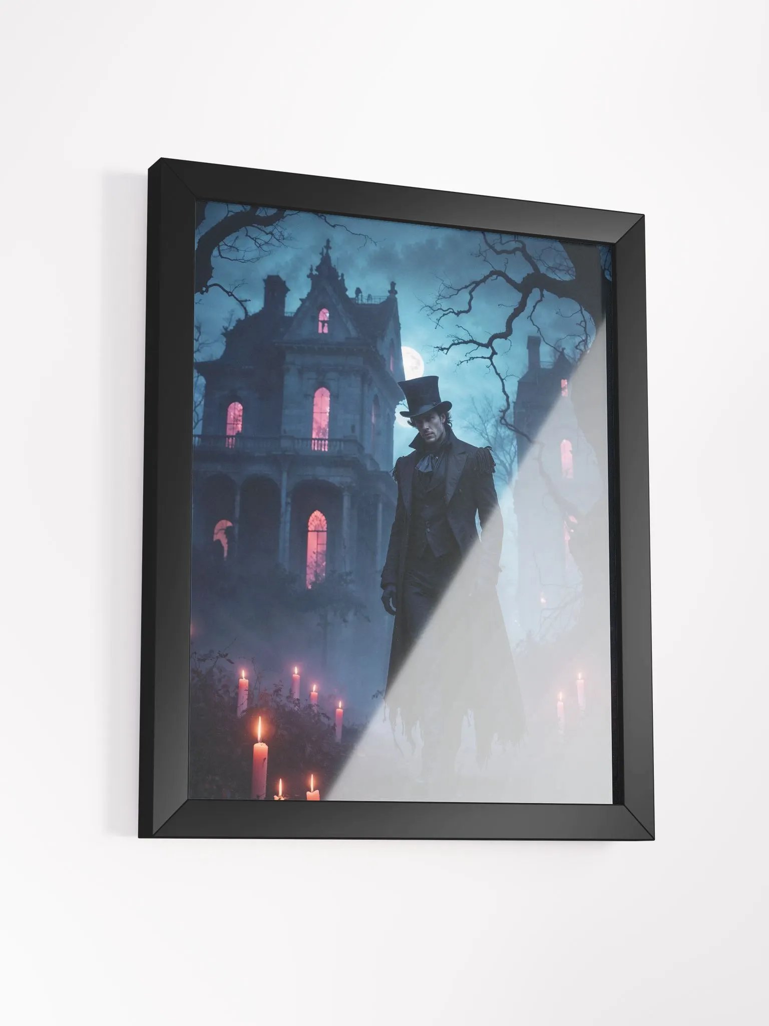 Handsome Midnight Stalker Framed Print product image (15)