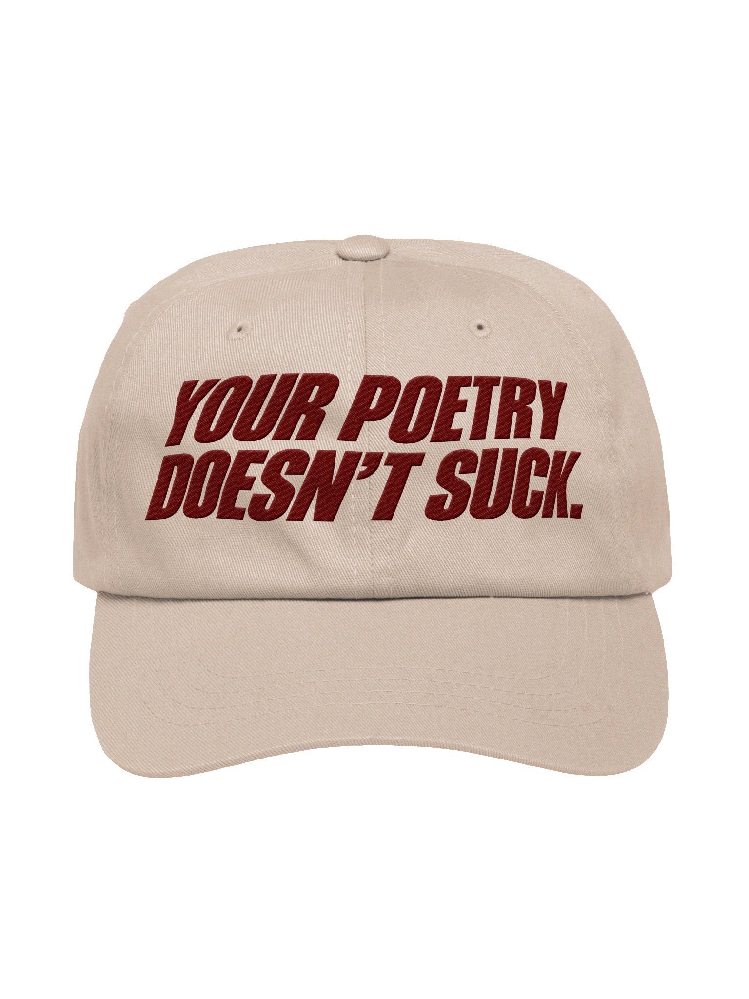 Your Poetry Doesn't Suck Dad Hat - Stone/Maroon product image (1)