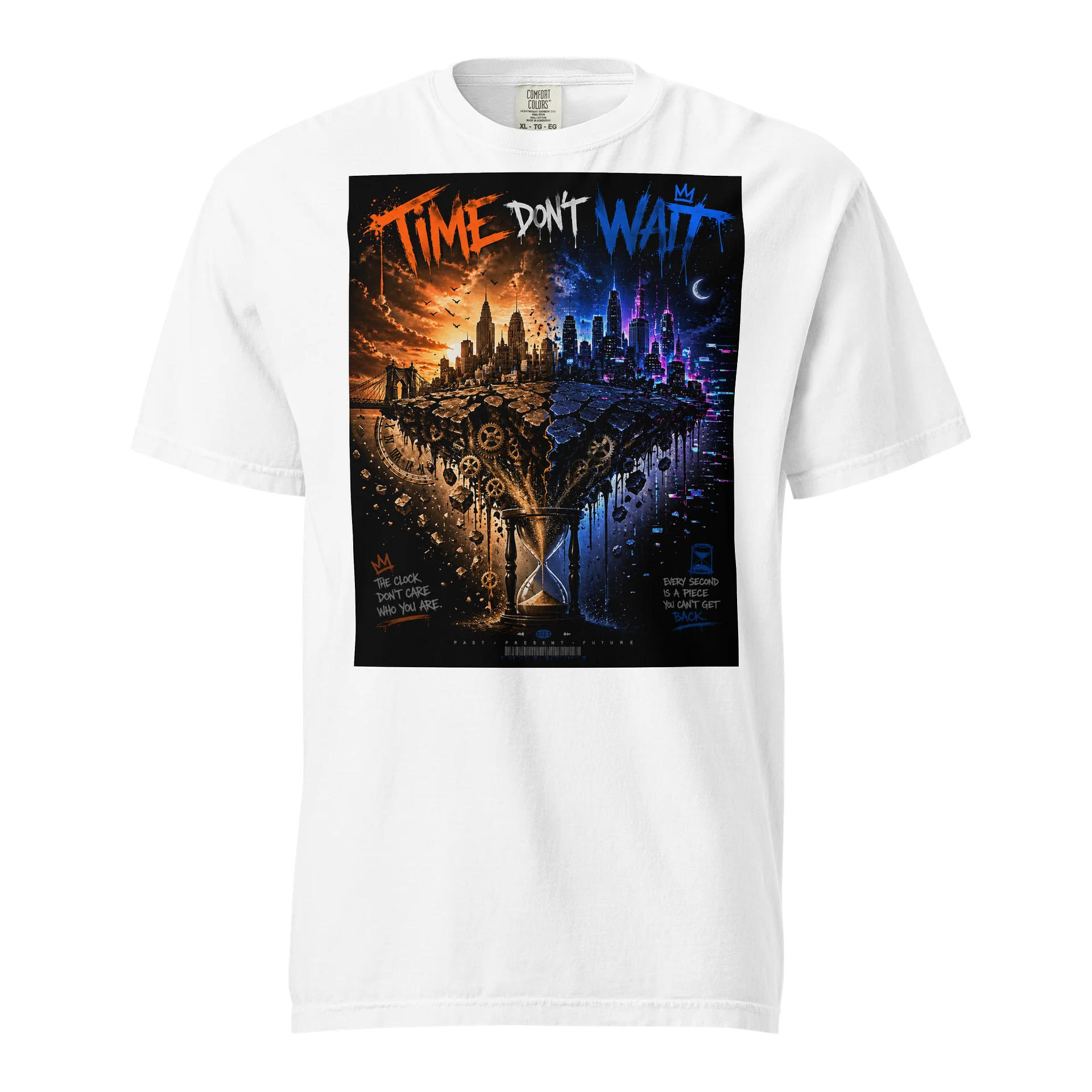 TIME DON'T WAIT — Split-World Graffiti Tee product image (1)