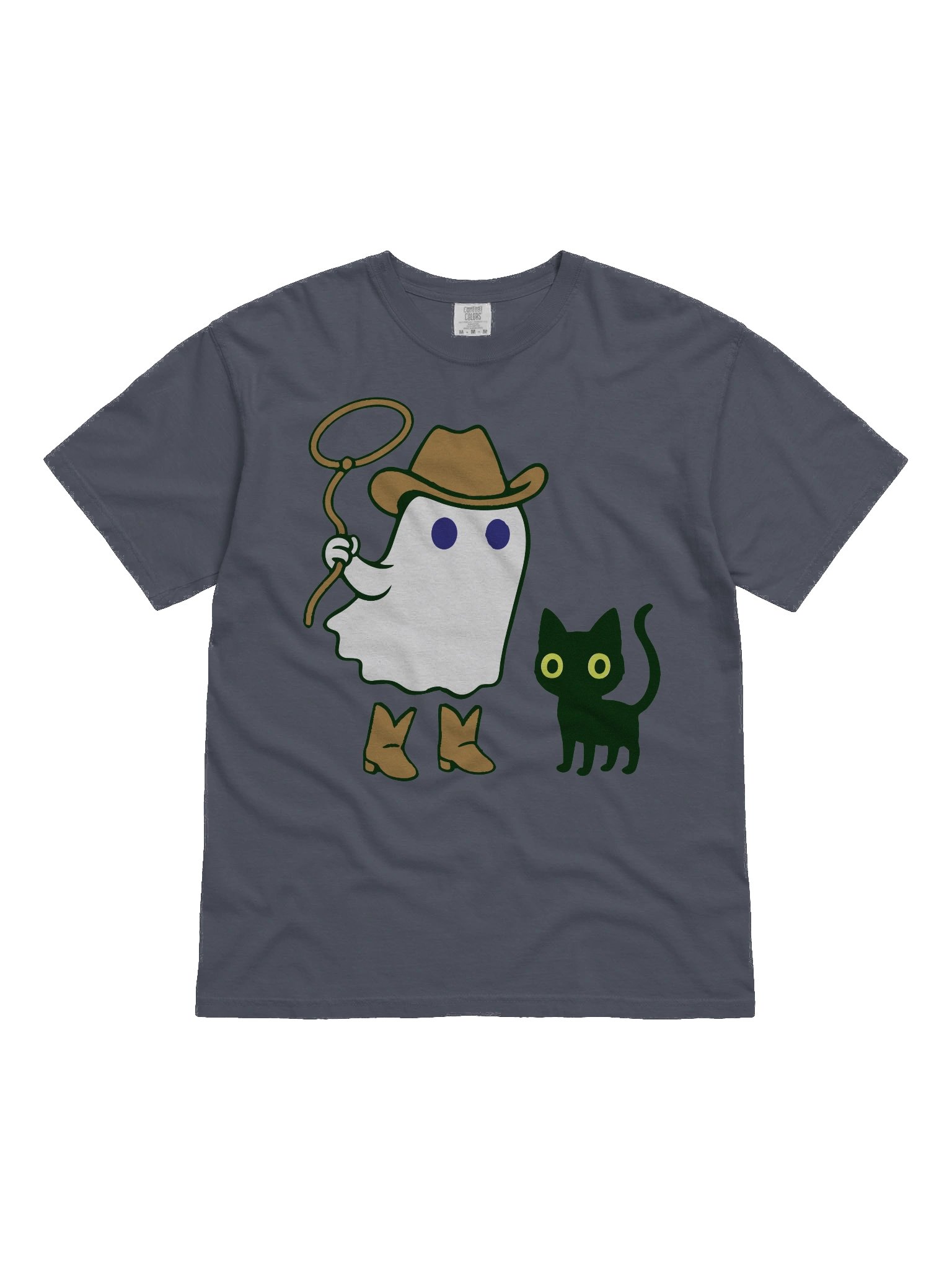 Spooky Cowboy Ghost and Cat T-Shirt product image (41)
