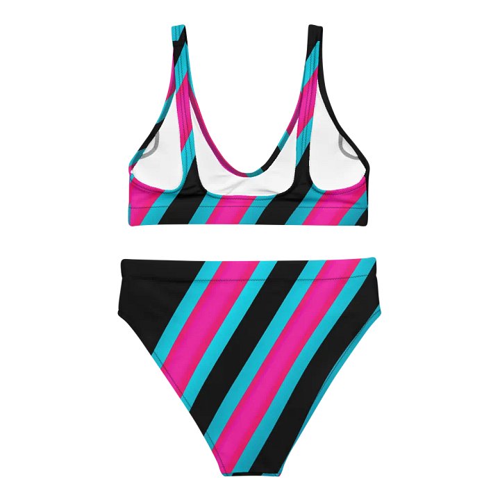 Cyber Pink Surf Stripe Bikini product image (2)