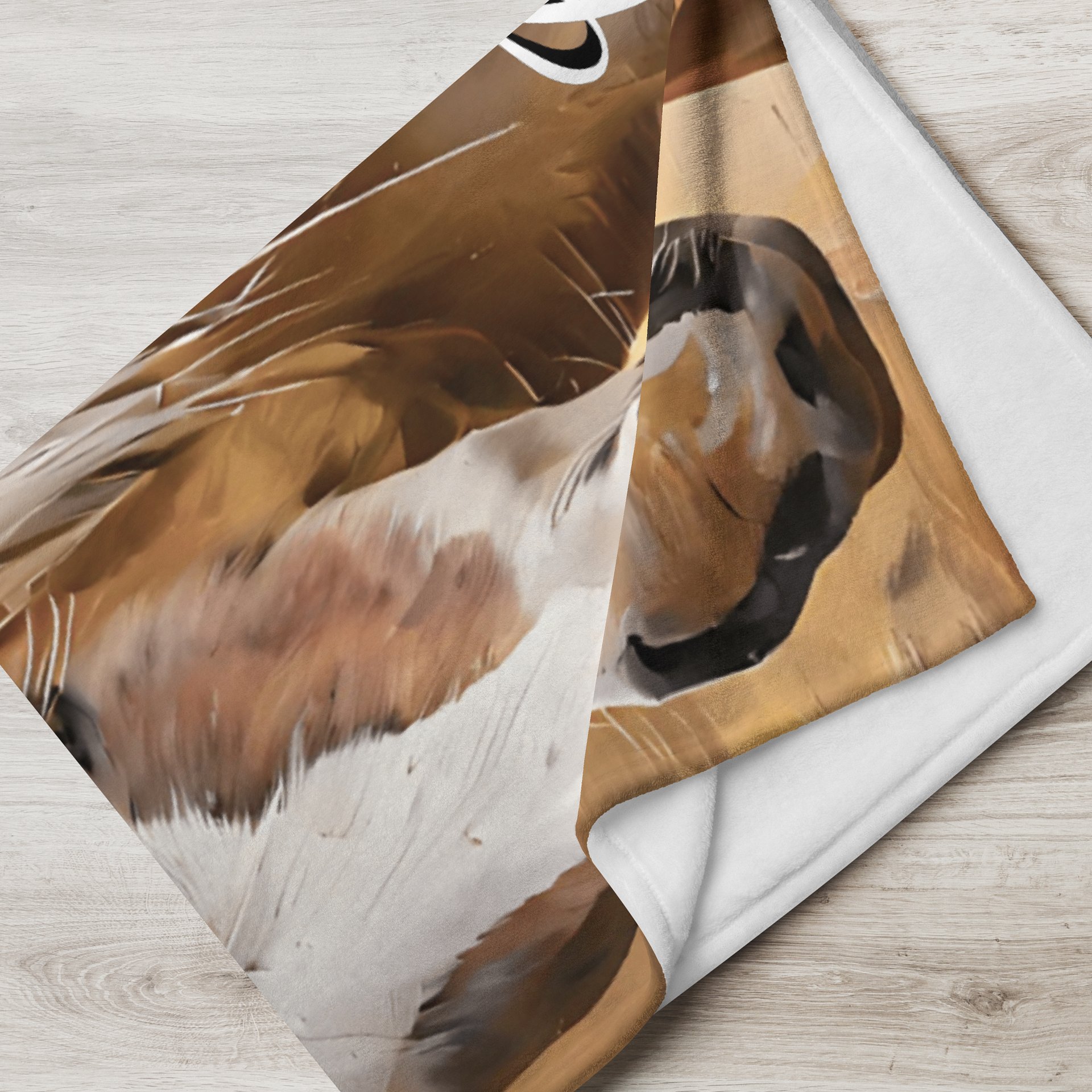 YOUR HORSE! / THROW BLANKET WITH PERSONALIZED NAME product image (2)