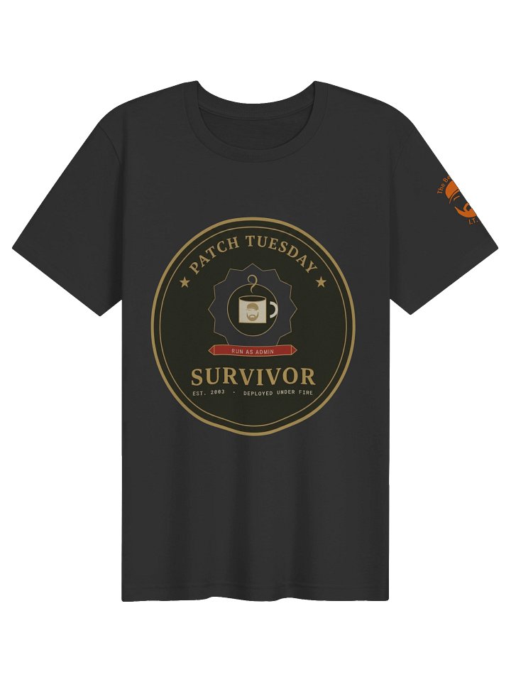 Patch Tuesday Survivor Tee — Deployed Under Fire product image (61)