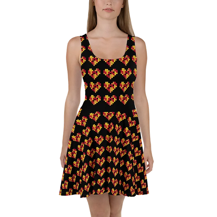 Pixel Art Hearts Dress 8-Bit Retro product image (1)