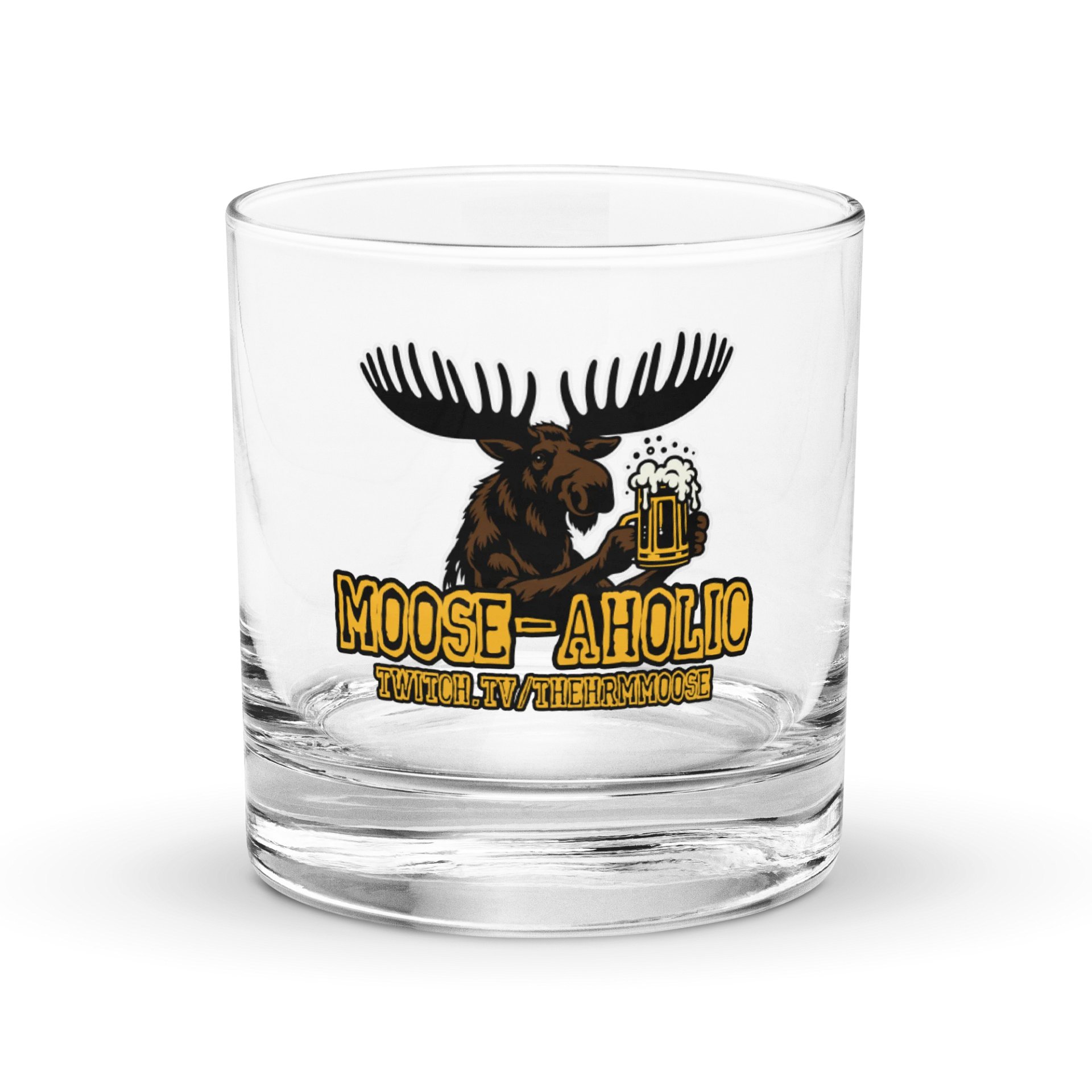 Moose-aholic Rocks Glass product image (1)