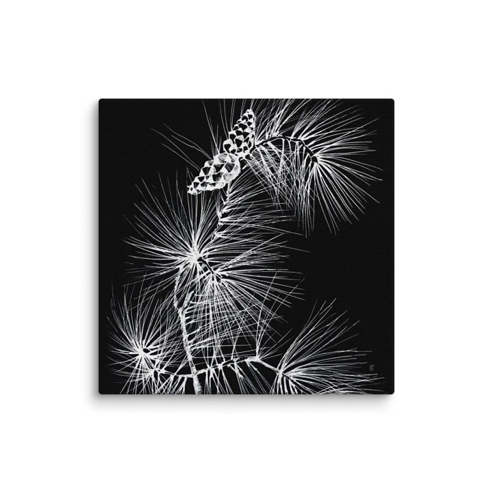 Visionary Canvas Collection - Stylish Pine Branch and Cones product image (1)