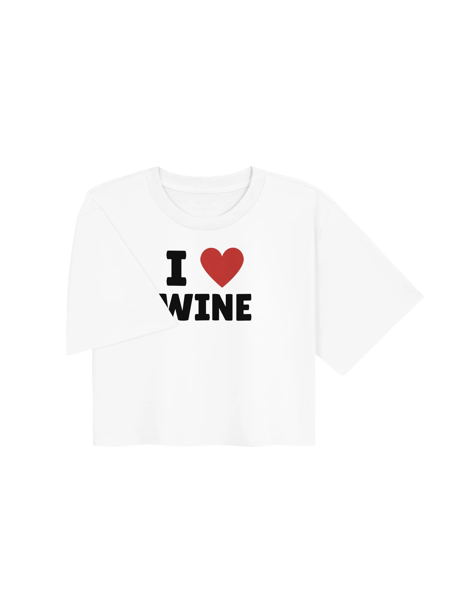 "I LOVE WINE" Ladies Crop Top product image (3)