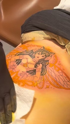 First session @hhtattoolasvegas @laceylootattoo  I am so happy - next phase after it heals #freshtattoo #newtattoo #tattoowip...