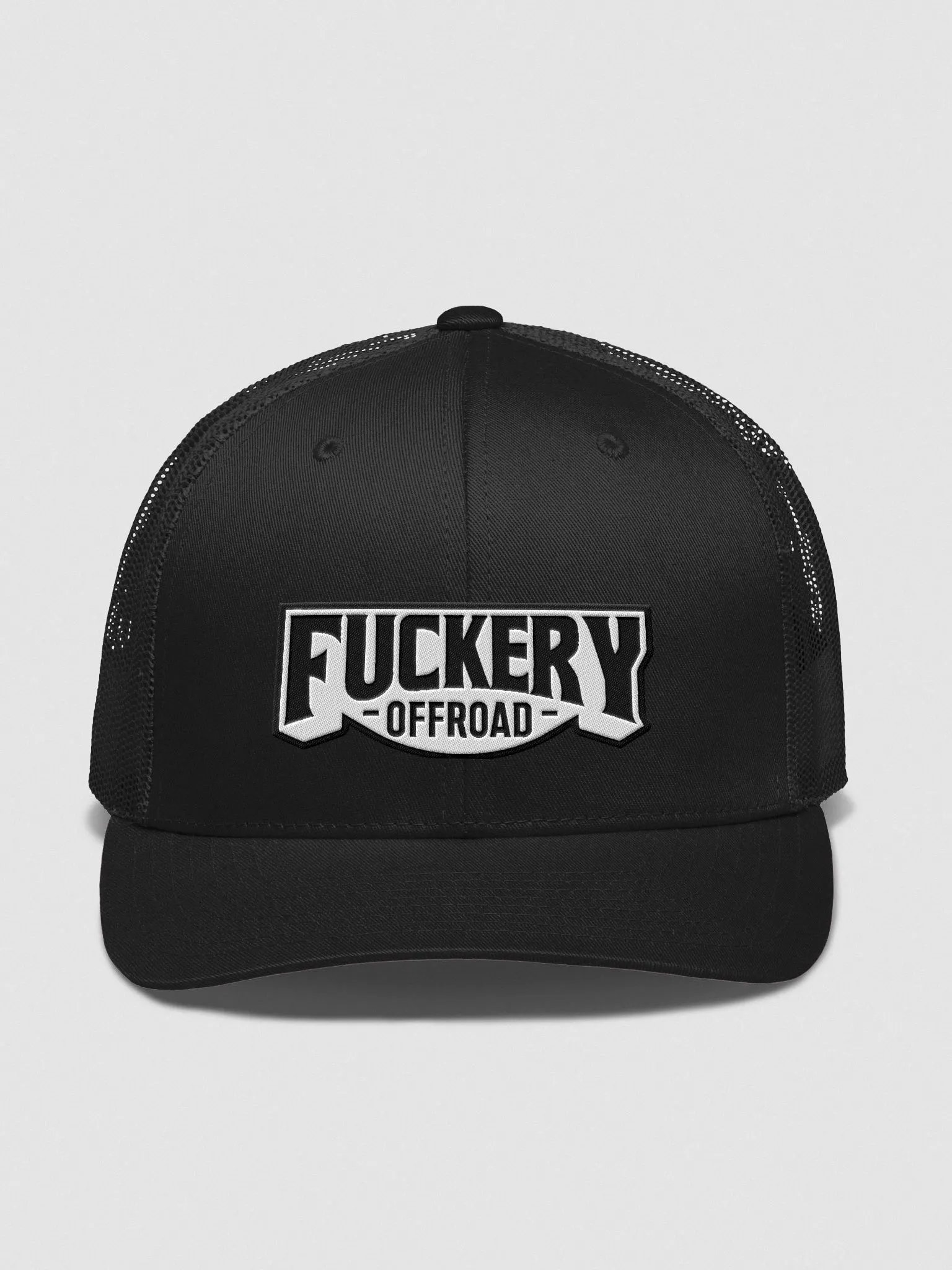 Fuckery Trucker Hat - Black Logo product image (1)