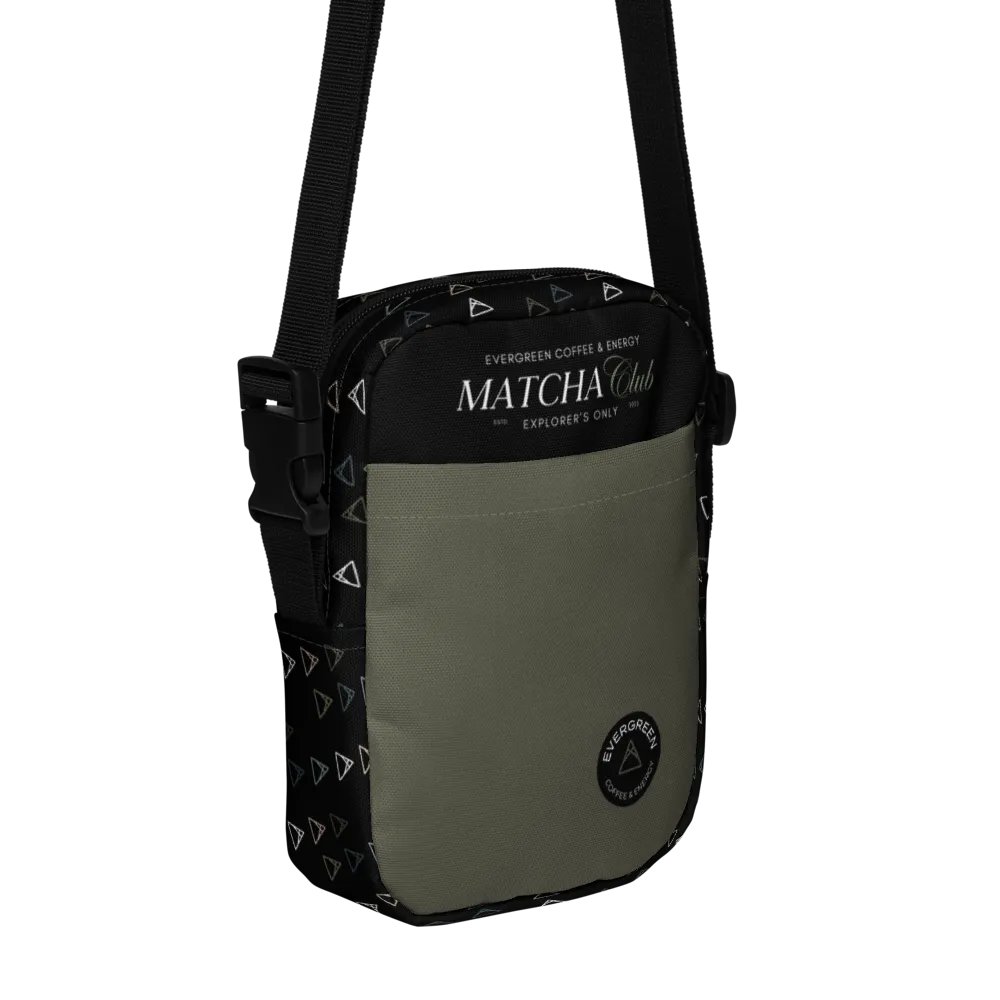 Dark Matcha Club Crossbody Bag | Sip Society product image (1)