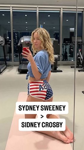 SYDNEY SWEENEY > SIDNEY CROSBY

#usa #hockeymeme #teamusa #usavscanada