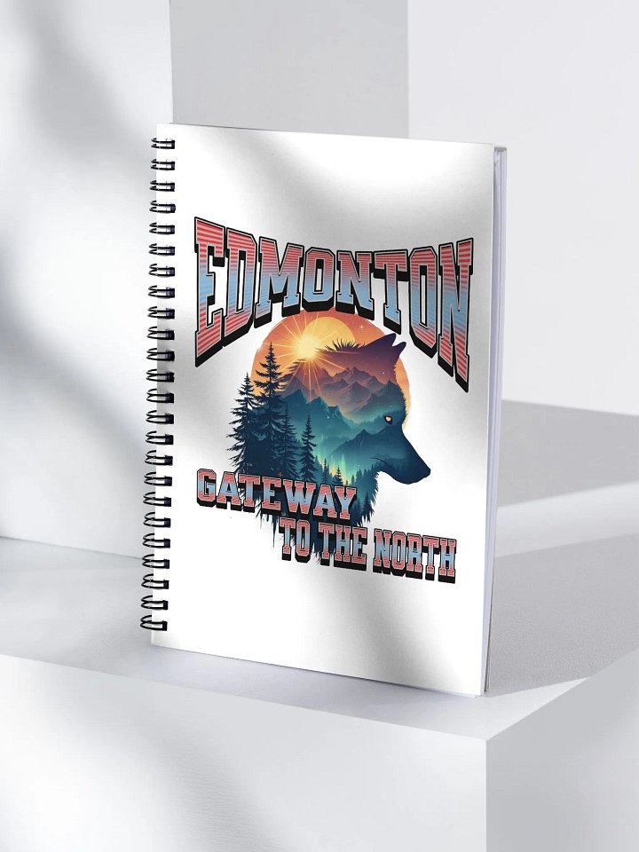 Edmonton Gateway to the North Wolf Spiral Notebook product image (1)