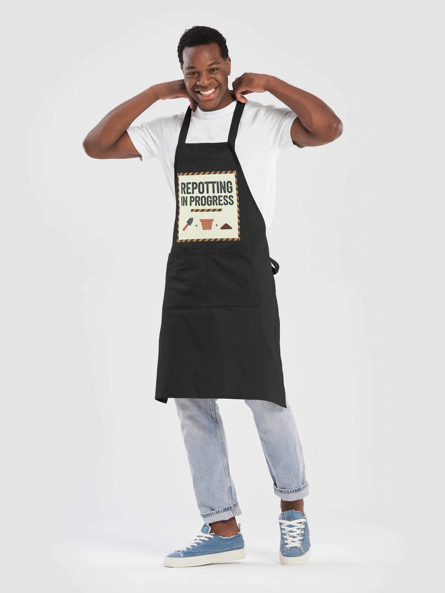 Repotting In Progress — Apron product image (4)
