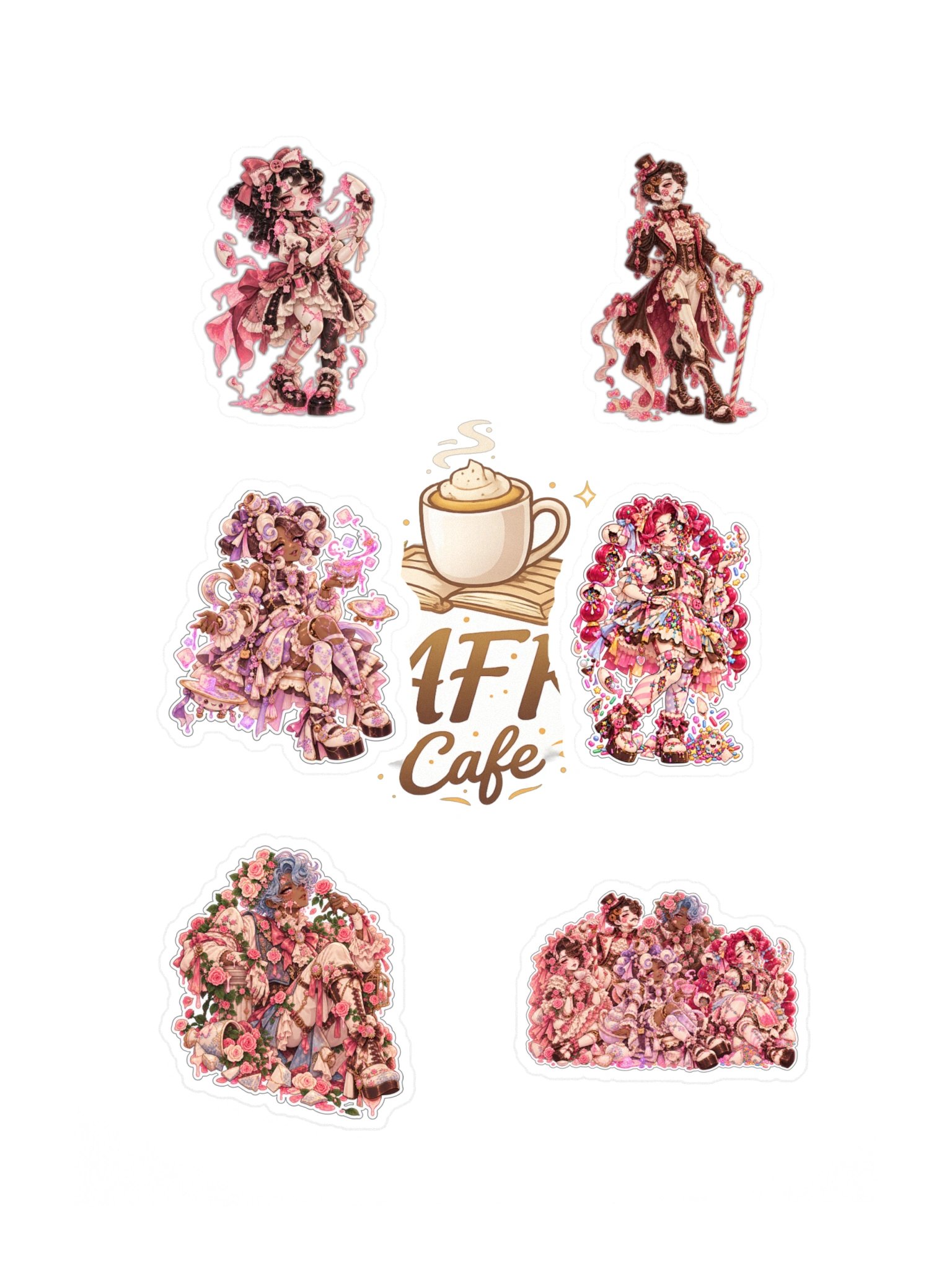 Sugar Stitches: Porcelain Dolls — 6 Sticker Pack product image (3)