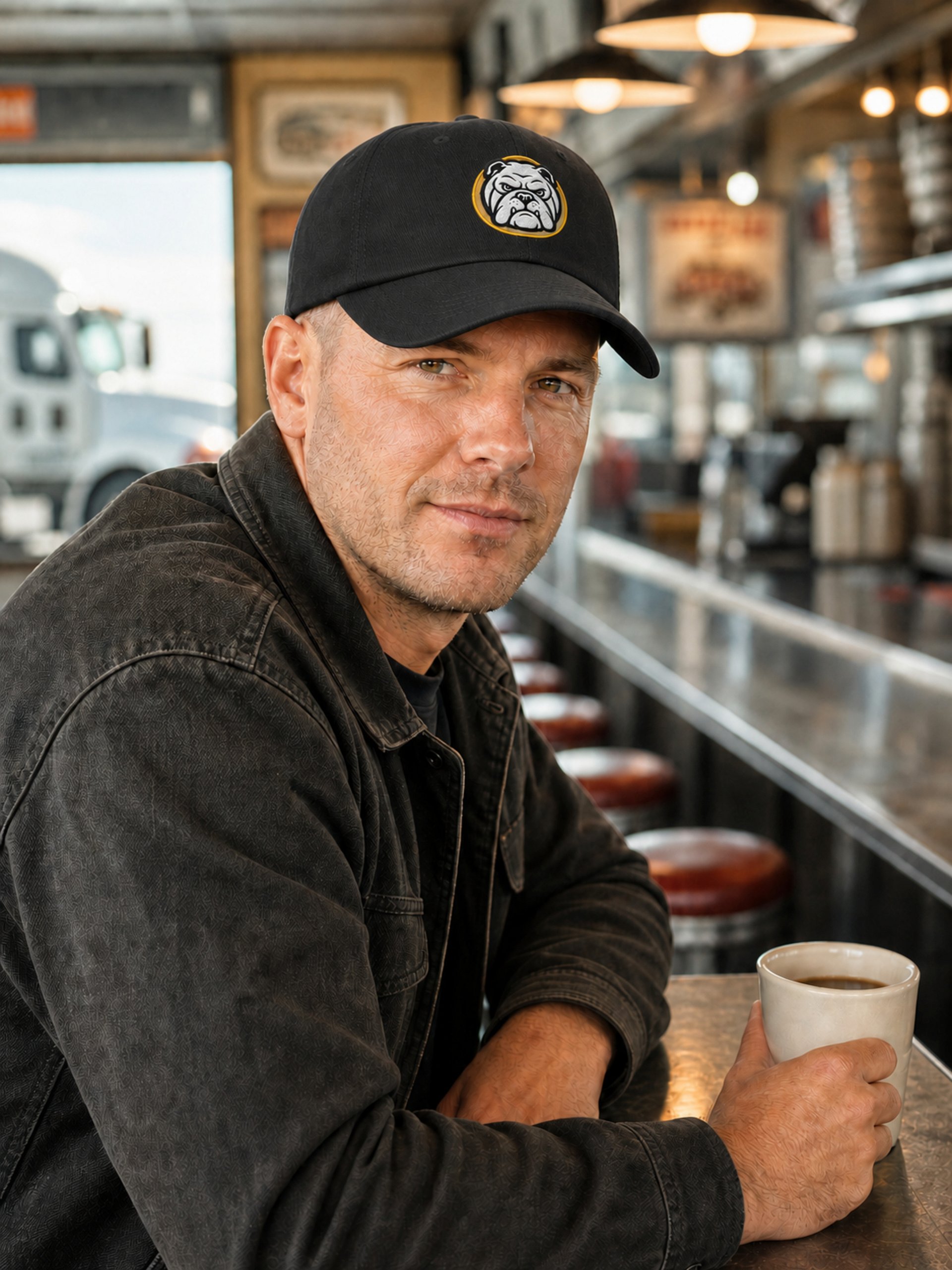 Classic Dad Hat, Bulldog Logo product image (1)