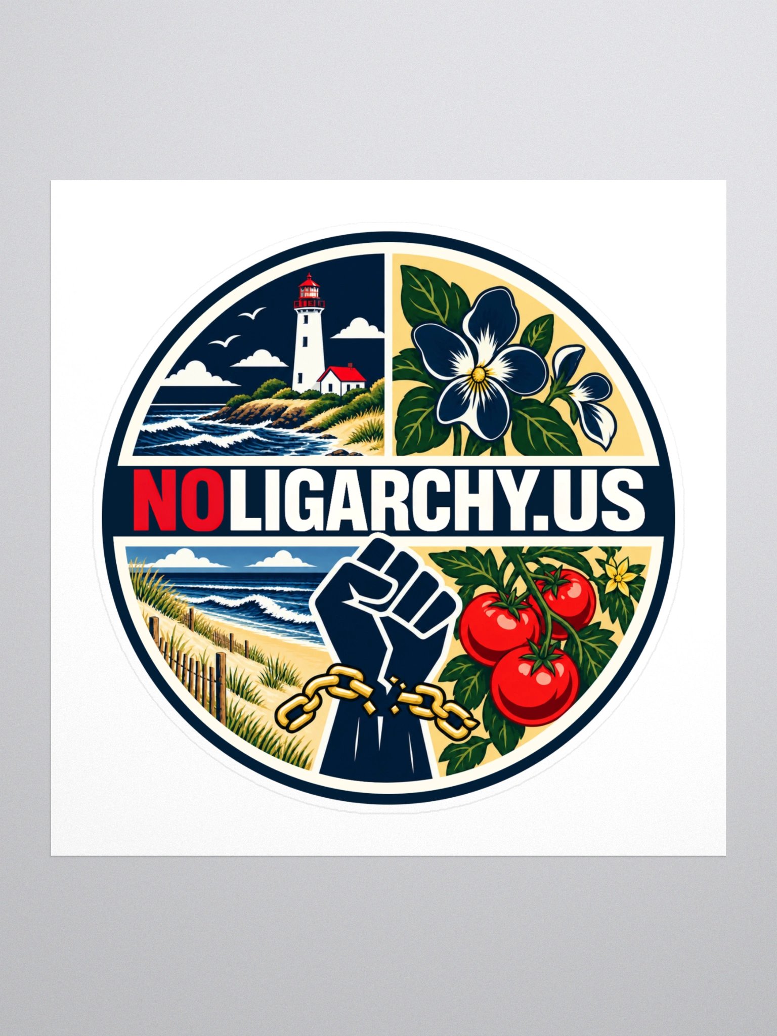 New Jersey NOLIGARCHY.US sticker product image (1)