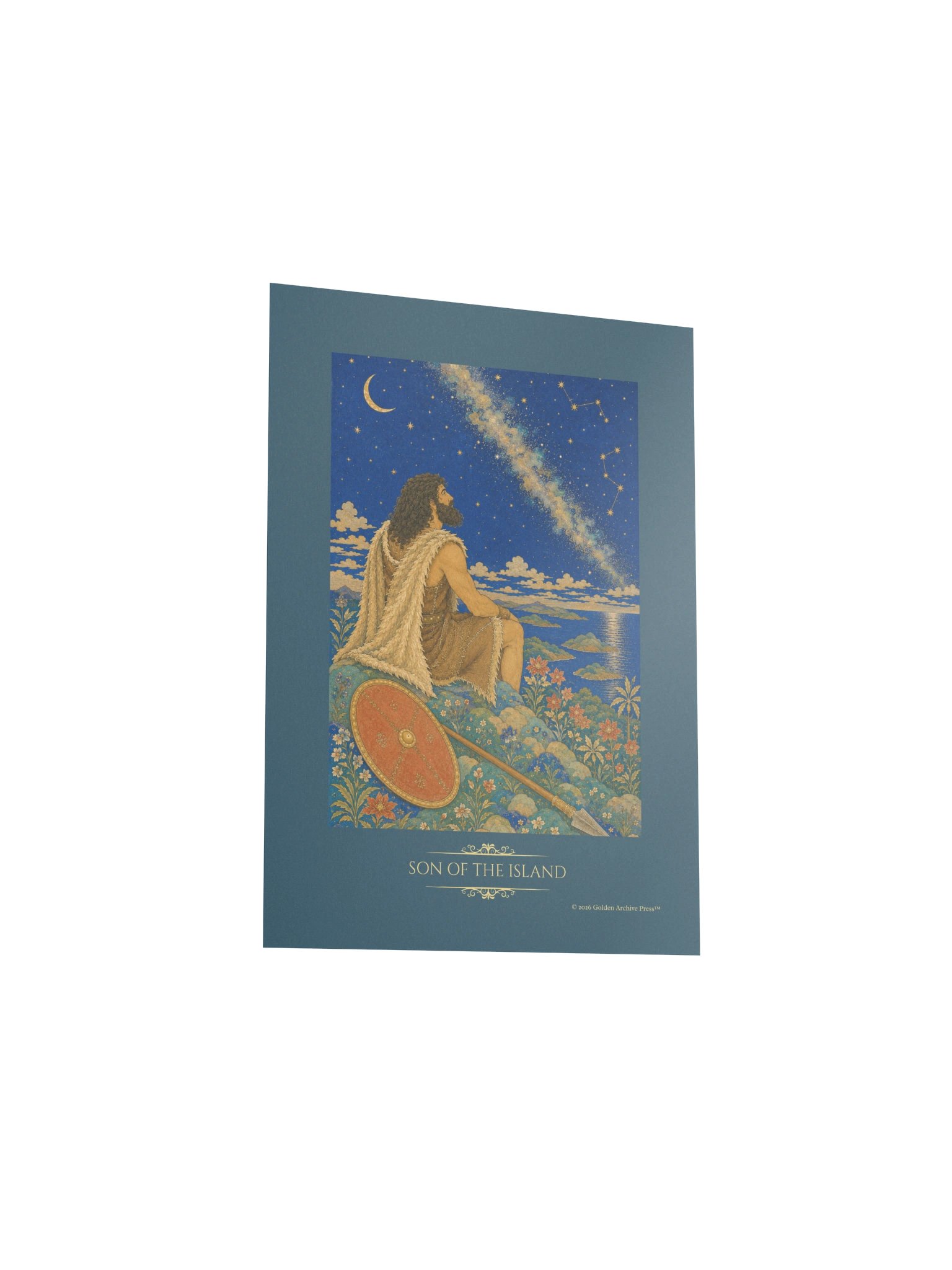 Son of the Island — Miniature Art Print (Man and Stars) product image (20)