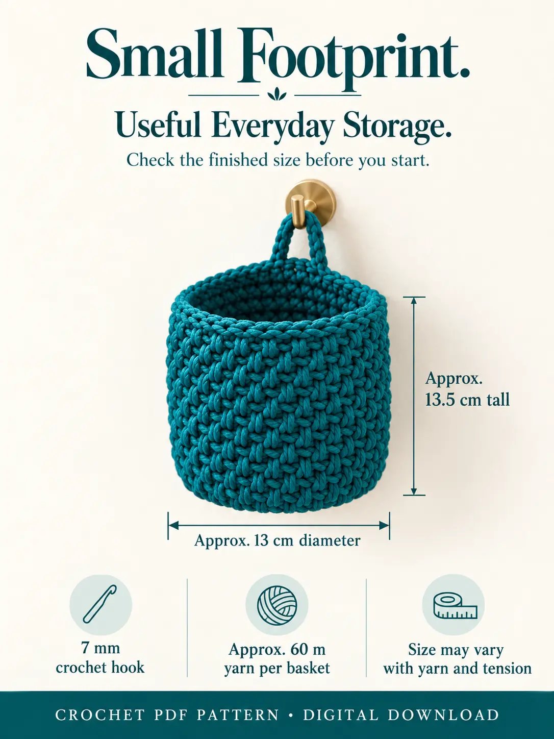 Cozy Crochet Baskets – 3 Patterns PDF product image (4)