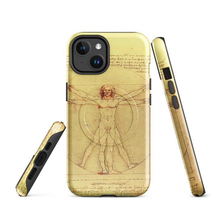 Leonardo da Vinci – Vitruvian Man (L’Uomo Vitruviano) – iPhone® MagSafe® Tough Case product image (1)