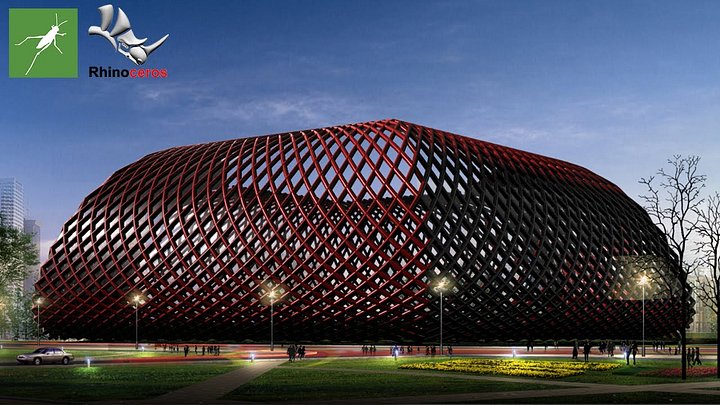 Stadium Parametric Facade Design Grasshopper Rhino Files Download product image (1)